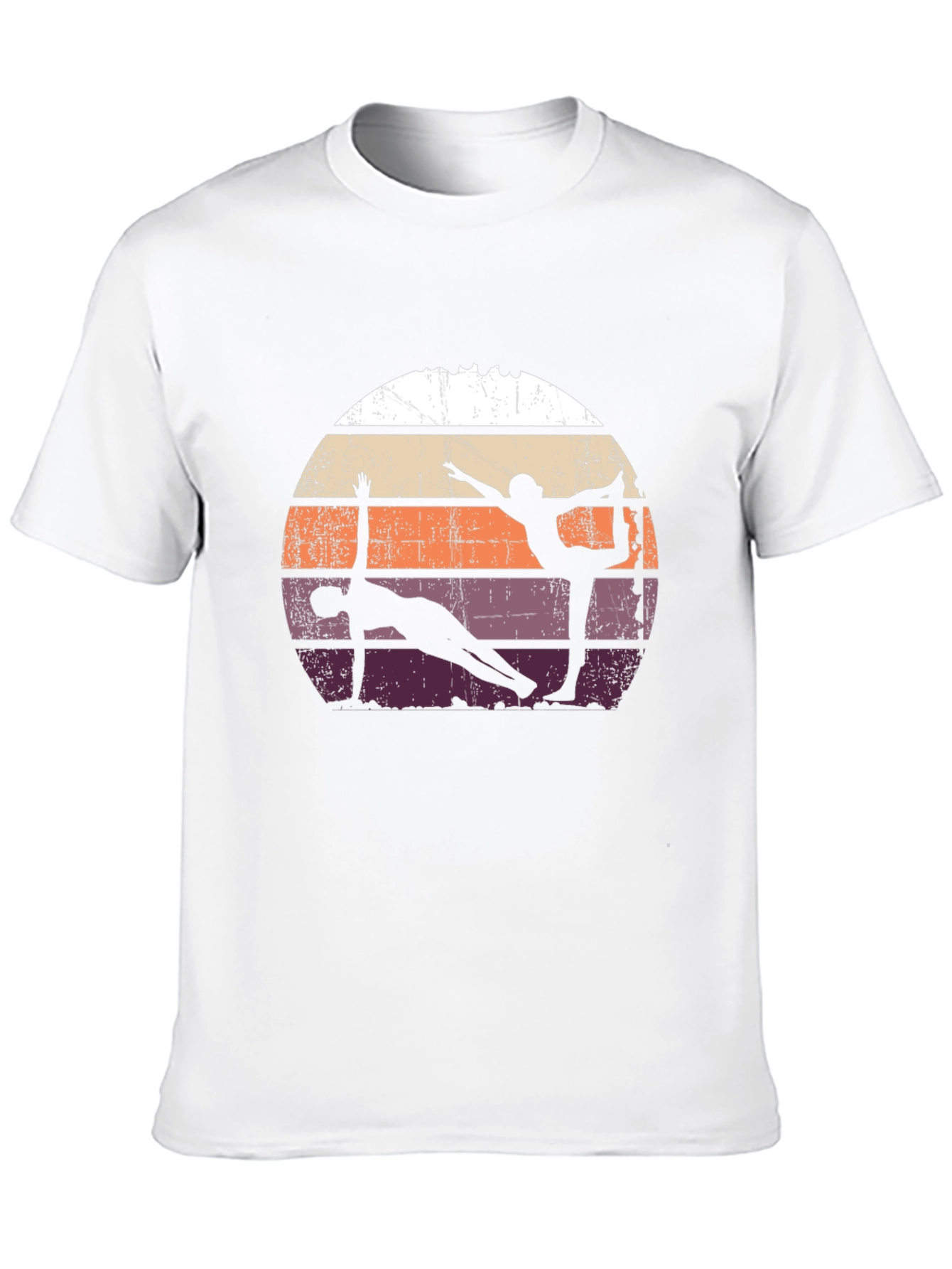 Yoga Silhouette Retro T-Shirt