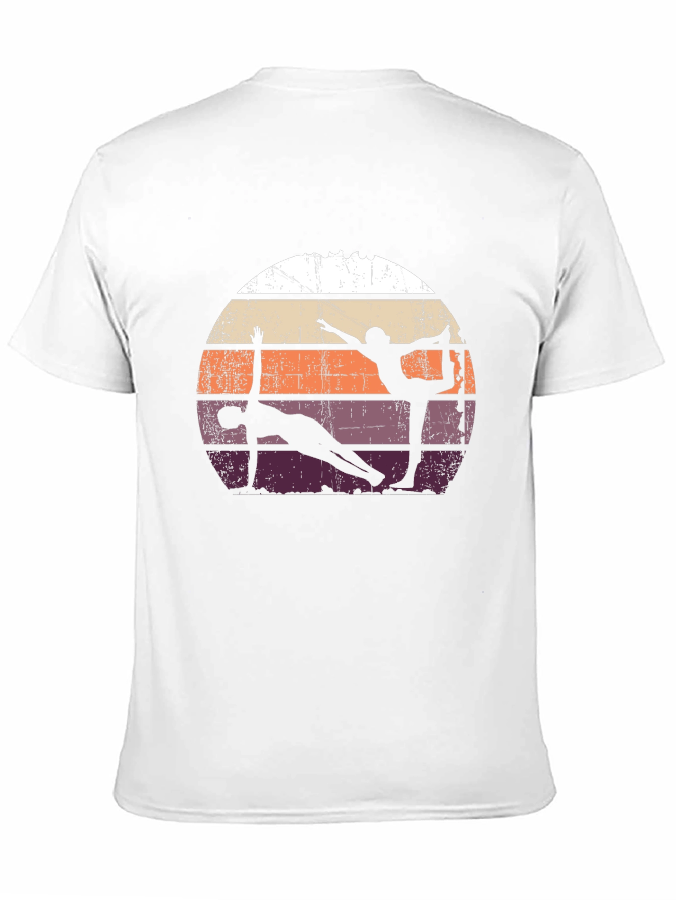 Yoga Silhouette Retro T-Shirt