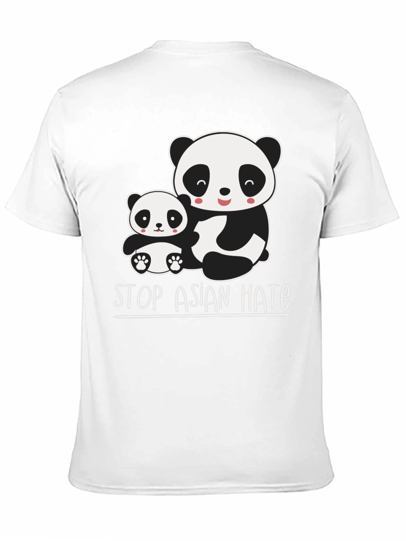 Stop Asian Hate Panda Graphic T-Shirt