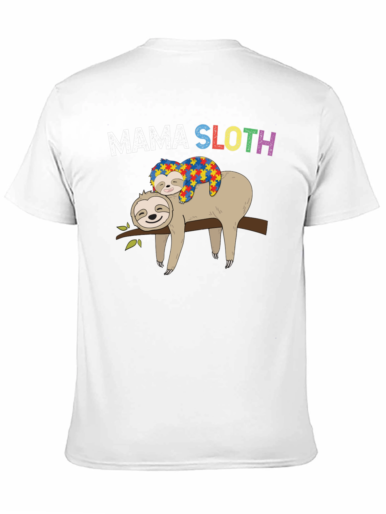 Mama Sloth Autism Awareness T-Shirt