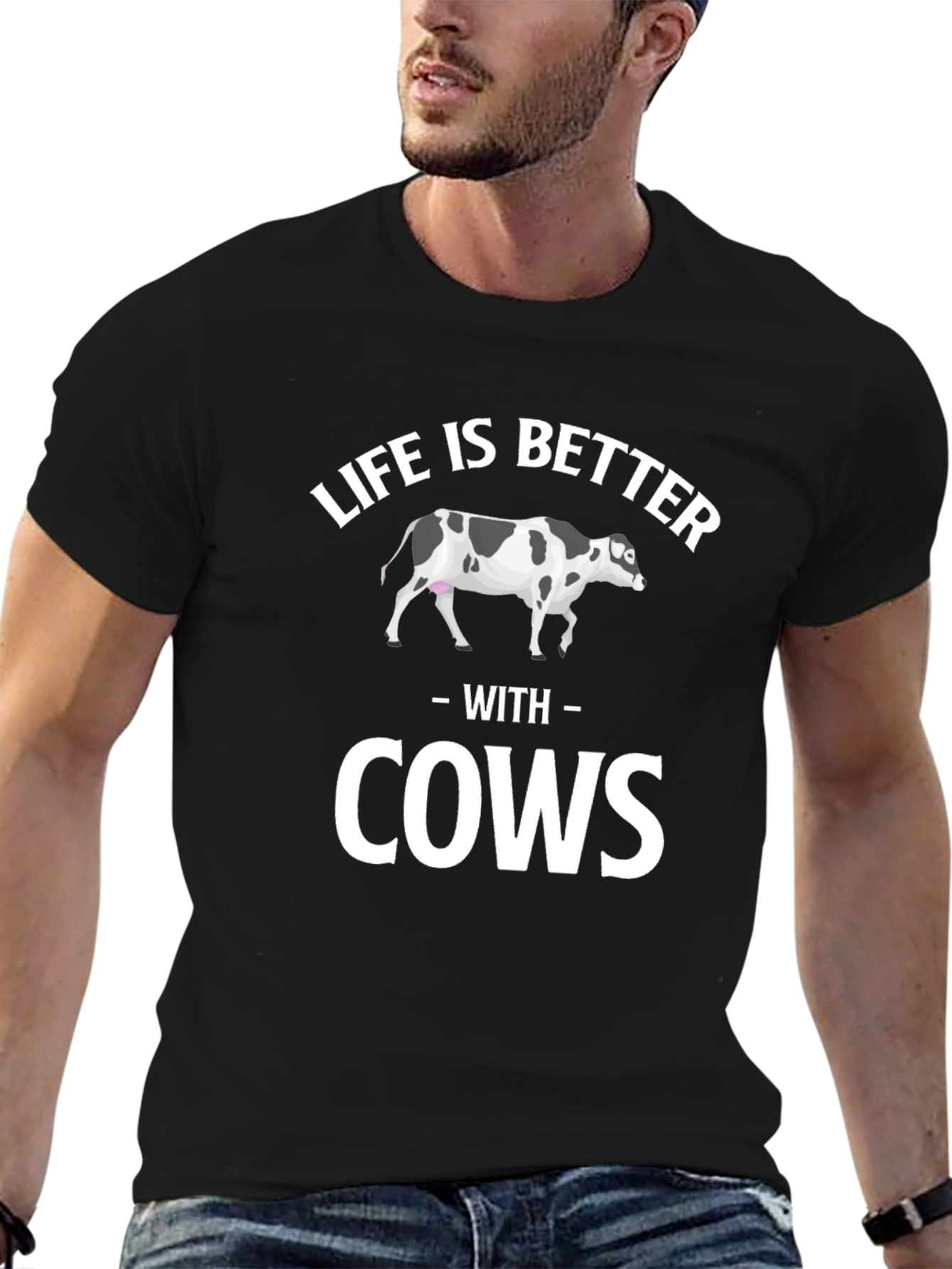 Life is Better with Cows Graphic T-Shirt