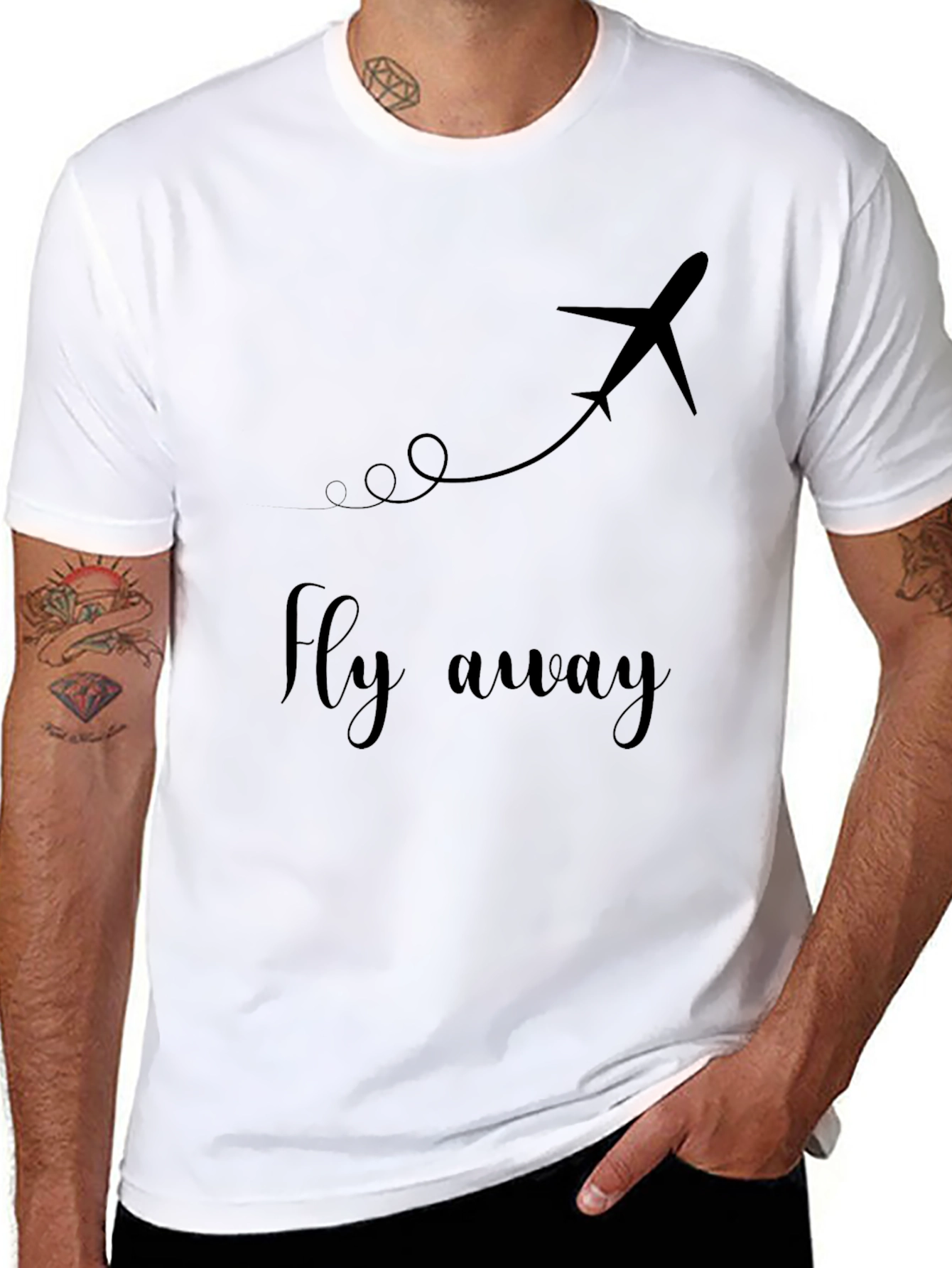 Fly Away Graphic Tee - Travel Lover T-Shirt