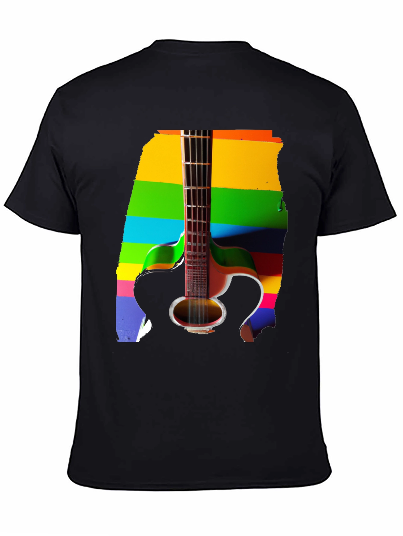 Rainbow Guitar Graphic Tee