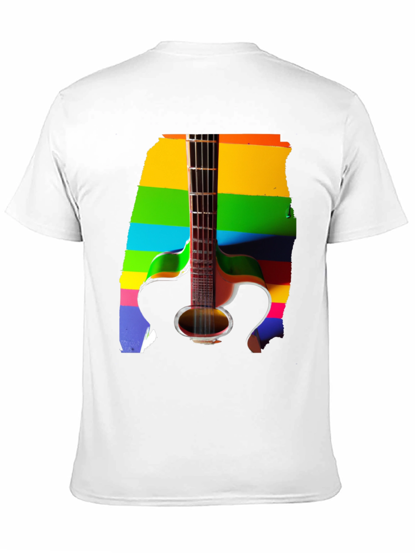 Rainbow Guitar Graphic Tee