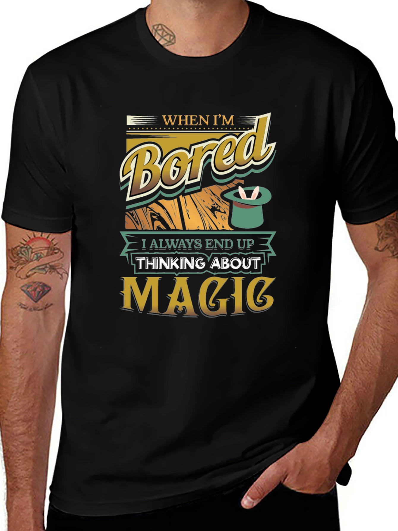 Magic T-Shirt - When Im Bored Graphic Tee