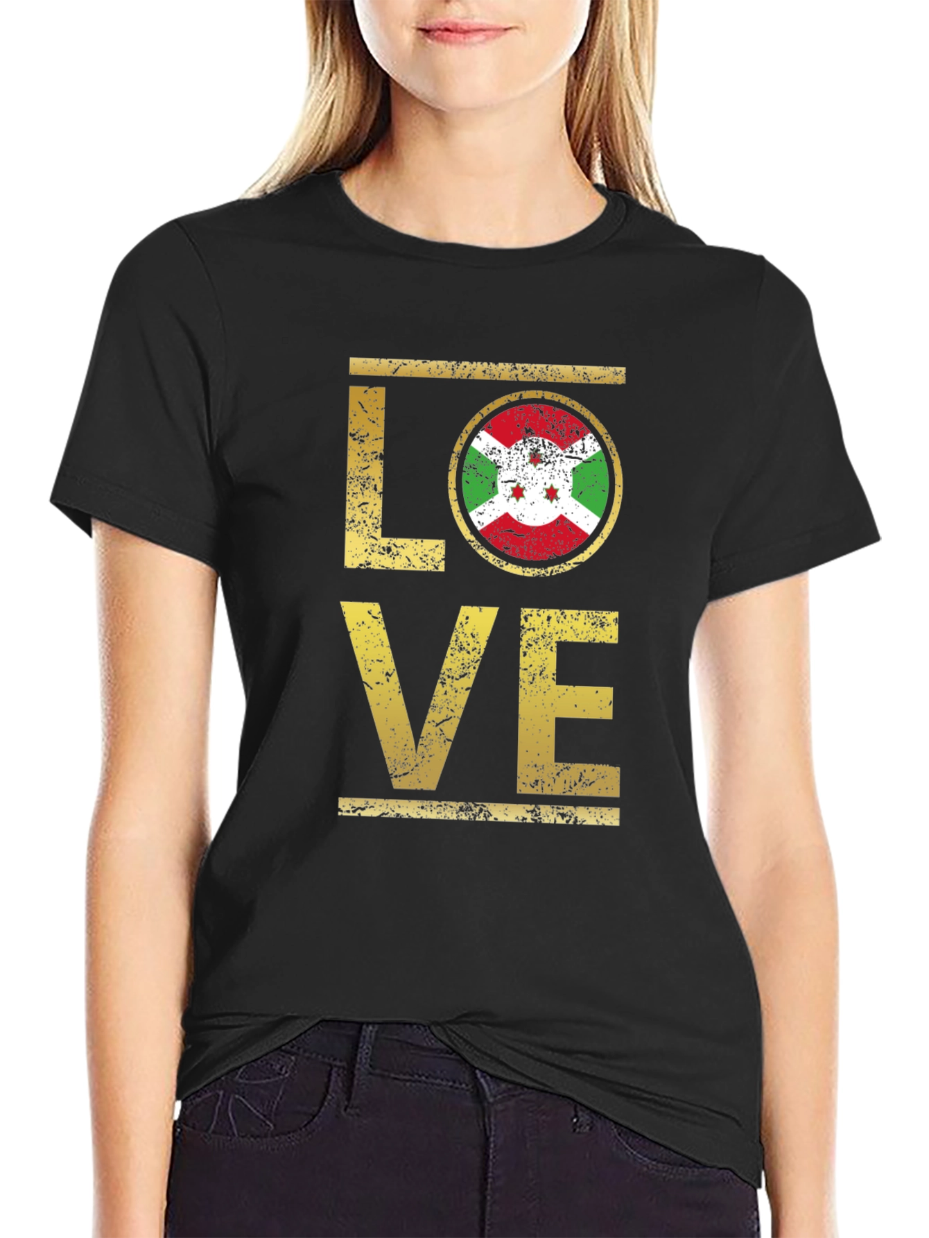 Burundi Flag Love T-Shirt