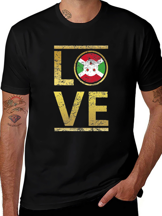 Burundi Flag Love T-Shirt
