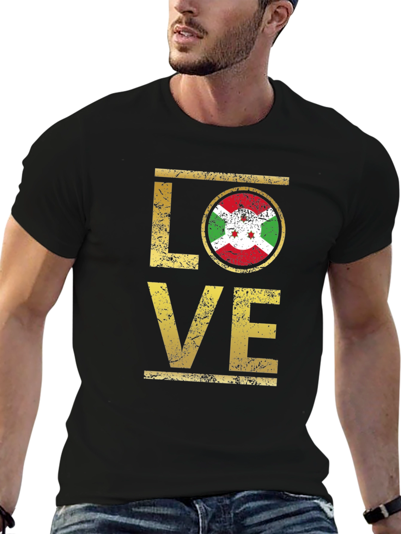 Burundi Flag Love T-Shirt