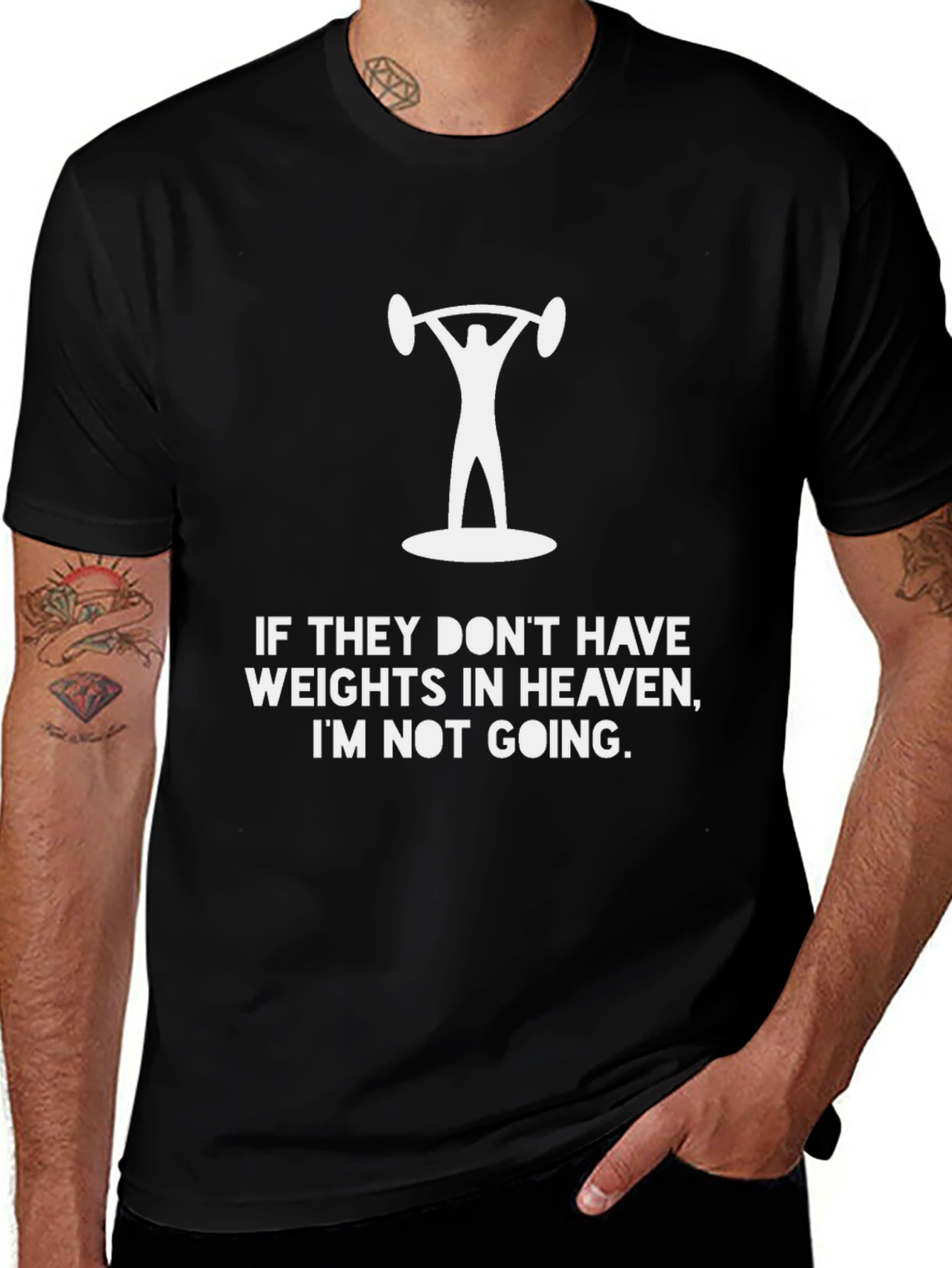 Weightlifting Heaven Graphic Tee - Black
