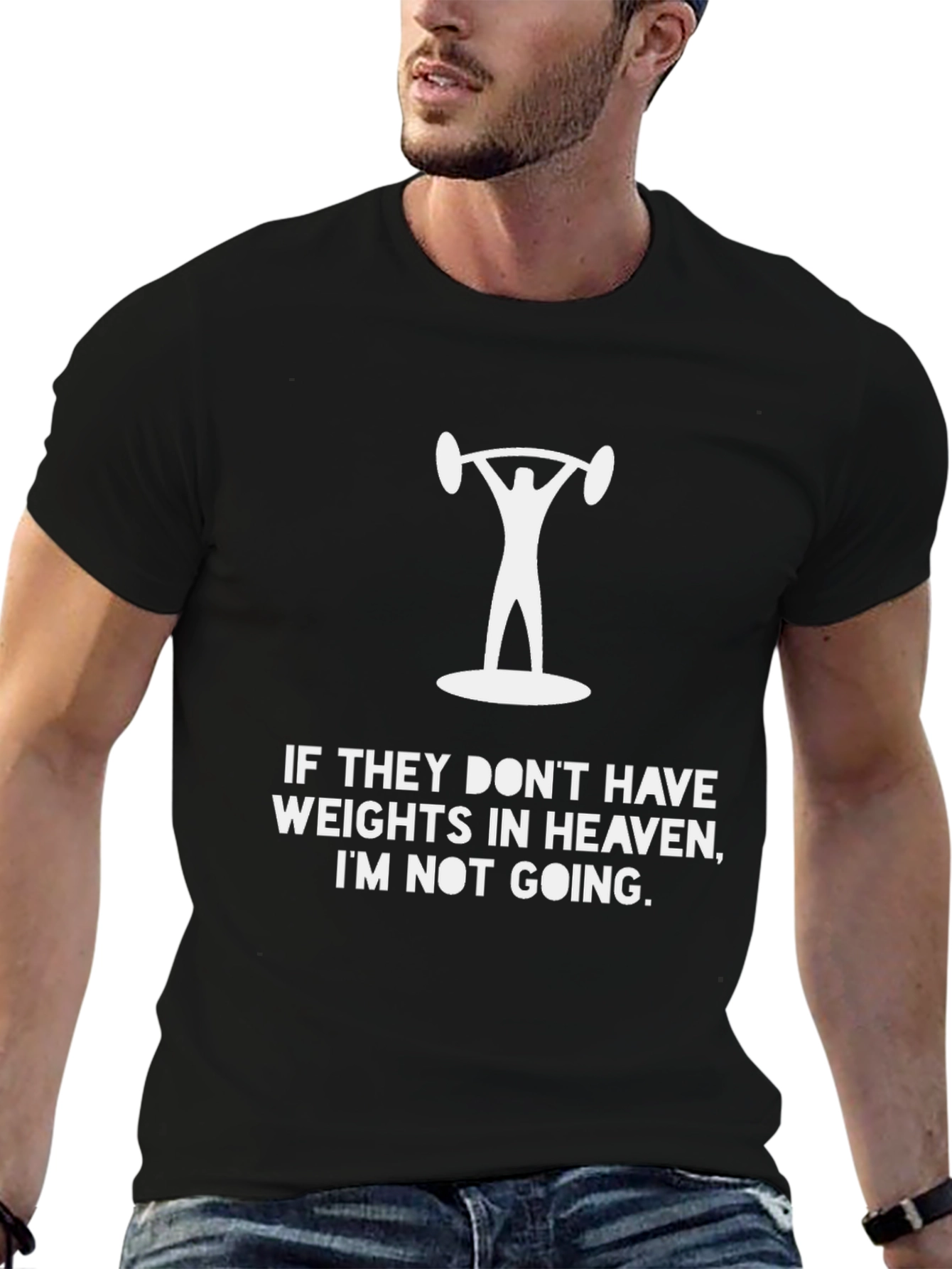 Weightlifting Heaven Graphic Tee - Black