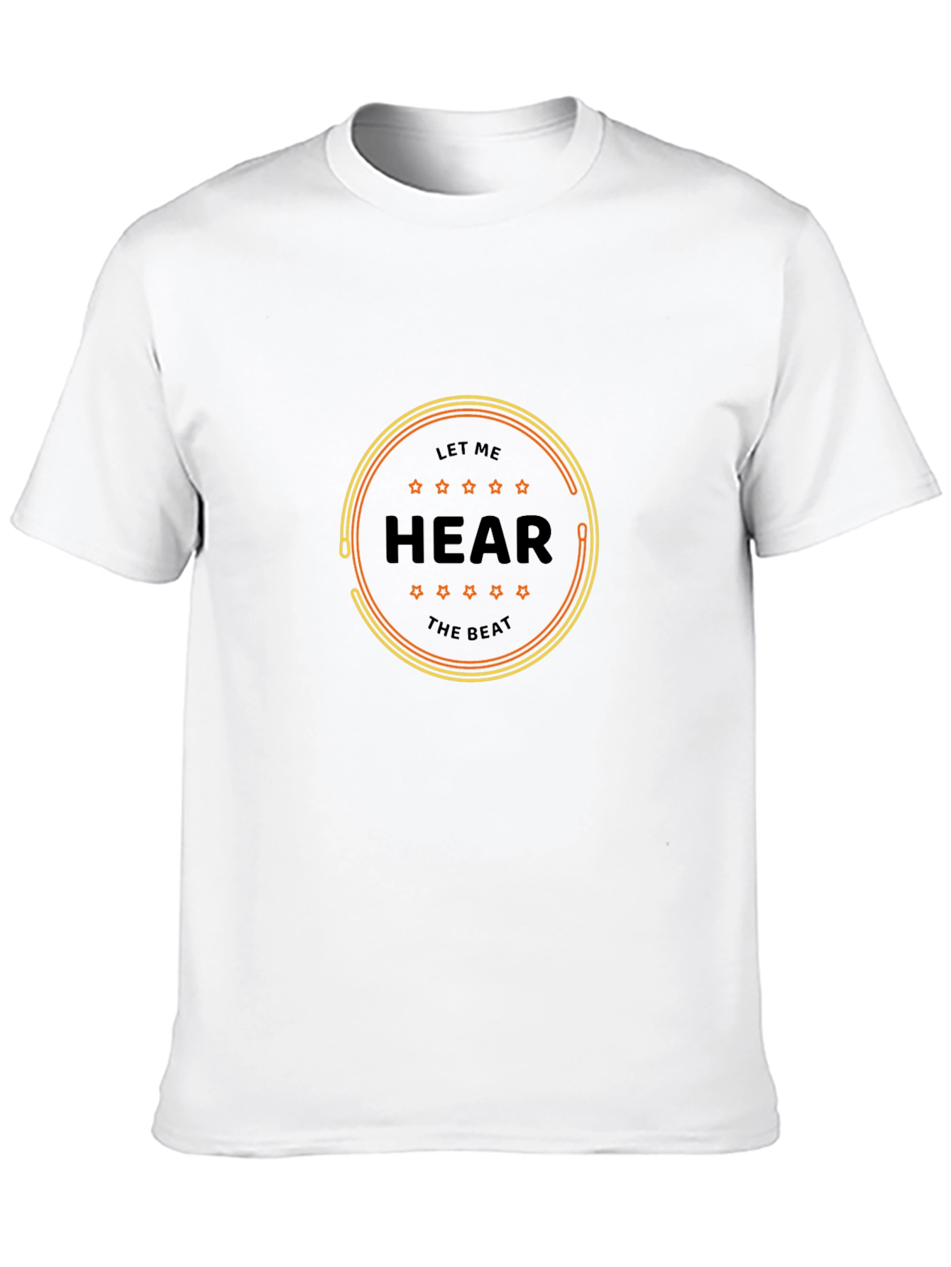 Hear the Beat Black Graphic Tee