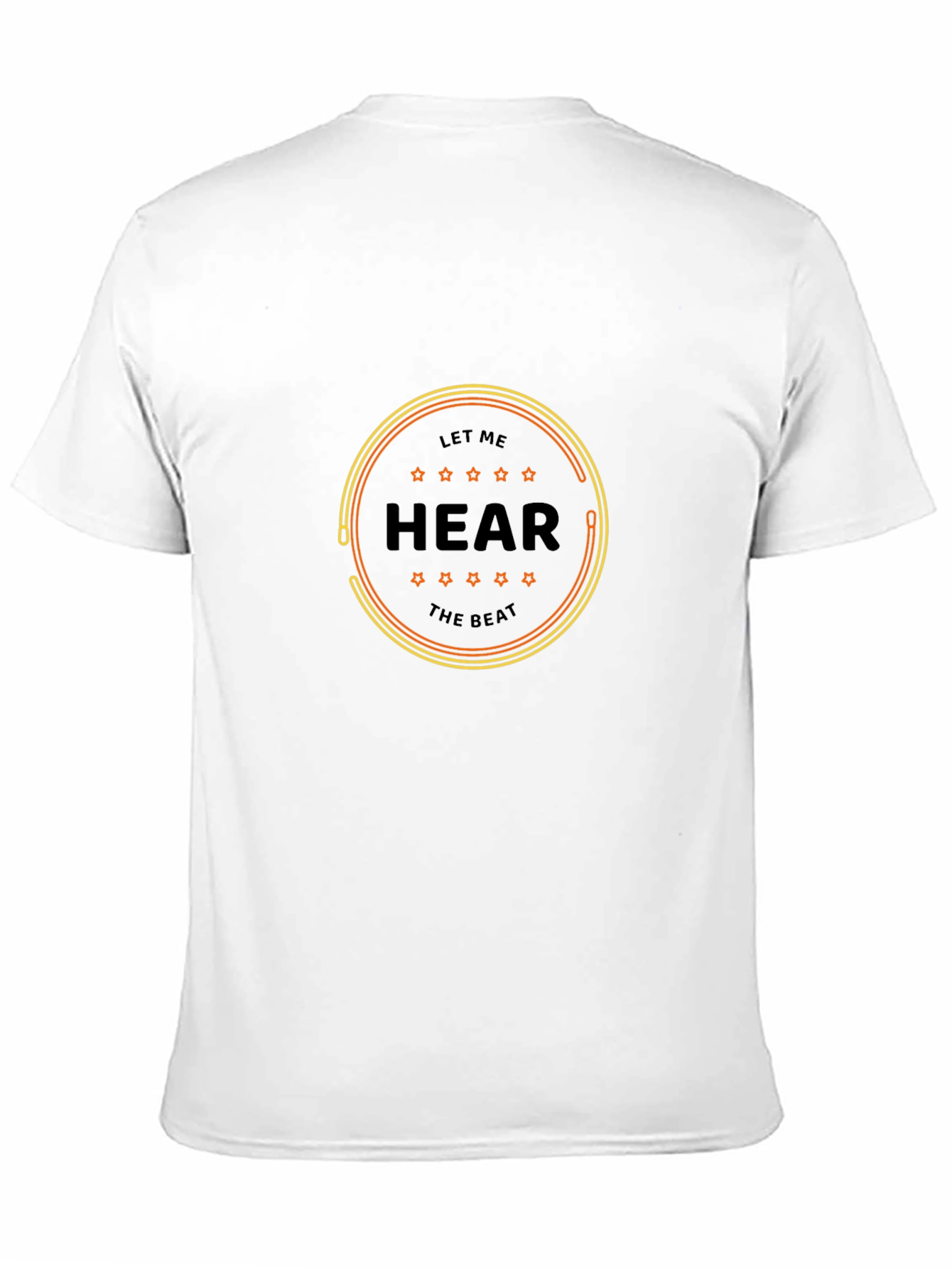 Hear the Beat Black Graphic Tee