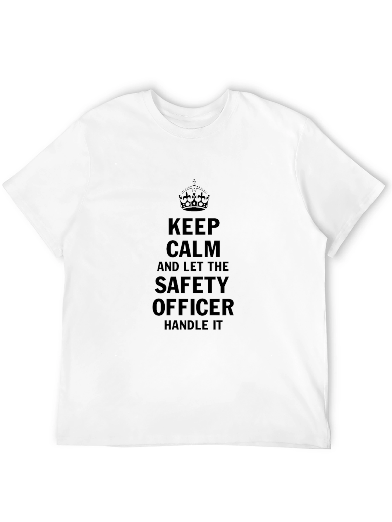 Keep Calm Safety Officer Graphic Tee - Black