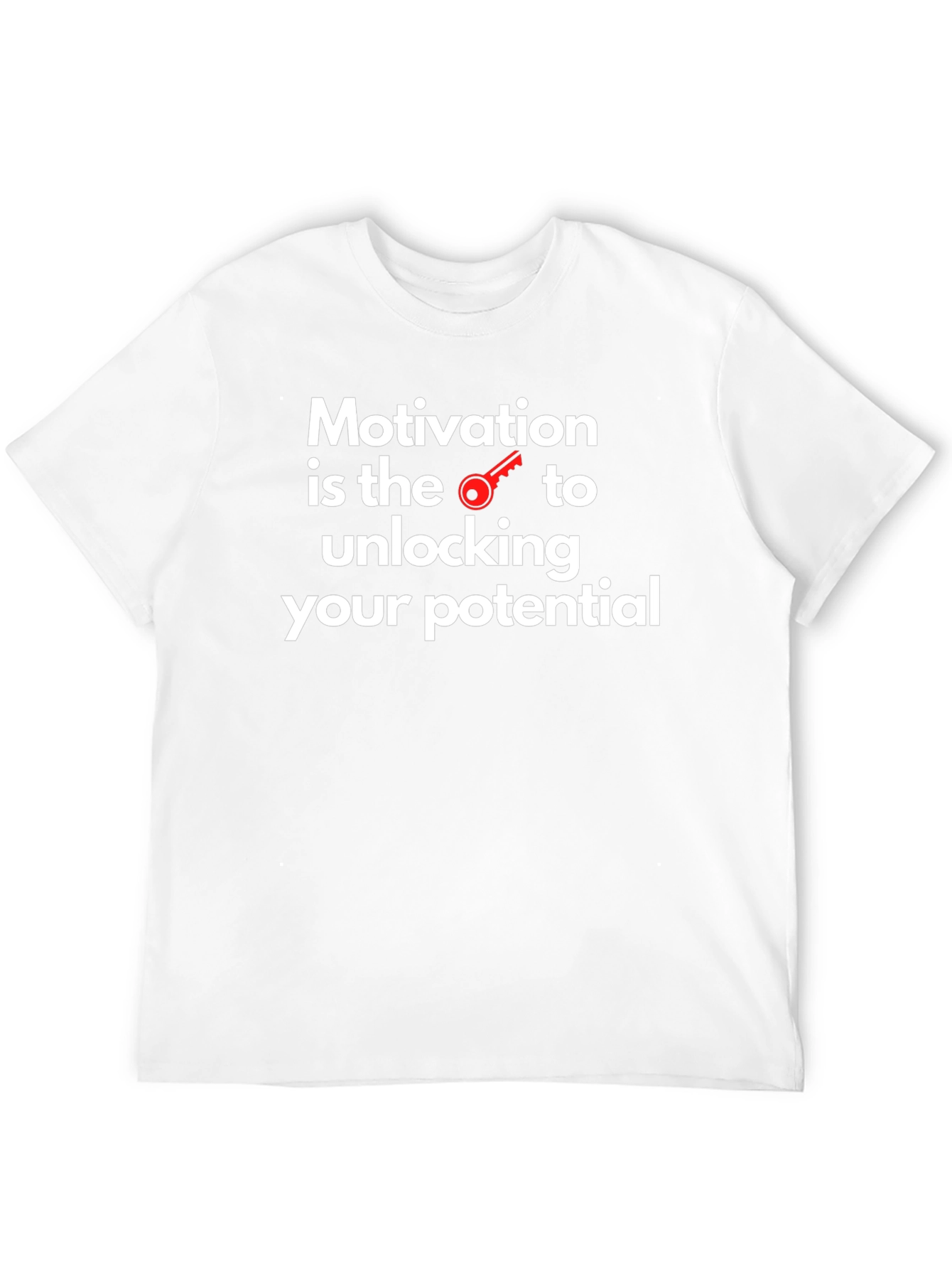 Motivational Key to Potential Black T-Shirt