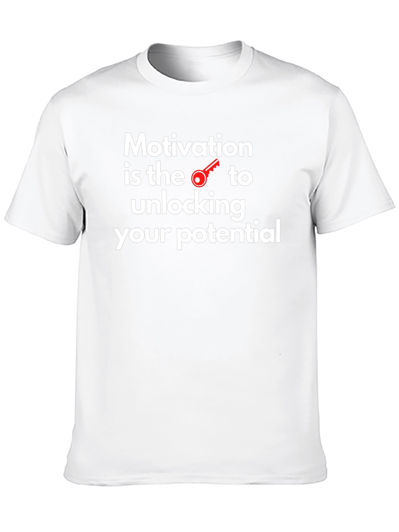 Motivational Key to Potential Black T-Shirt