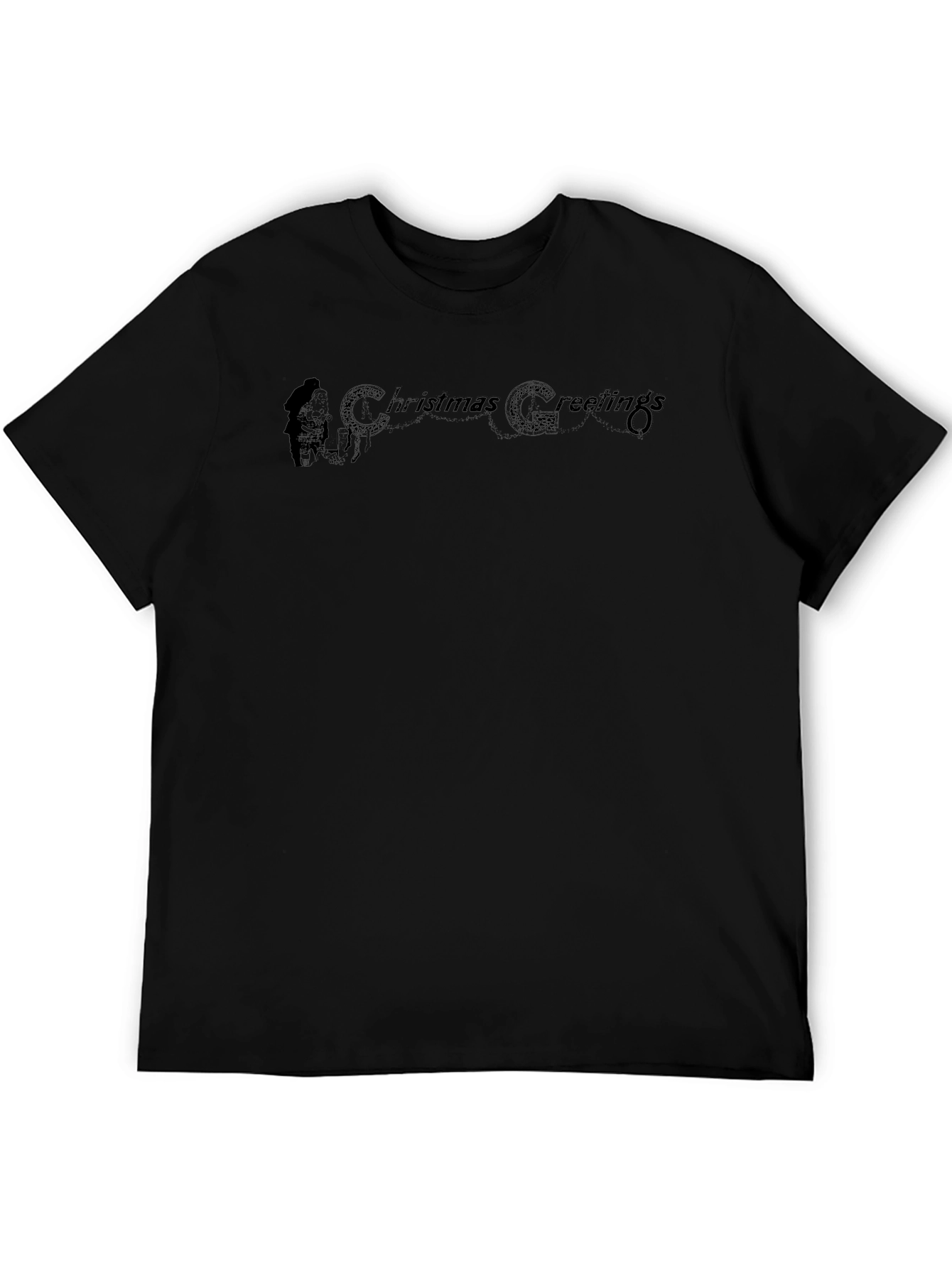 Christmas Greetings Black T-Shirt