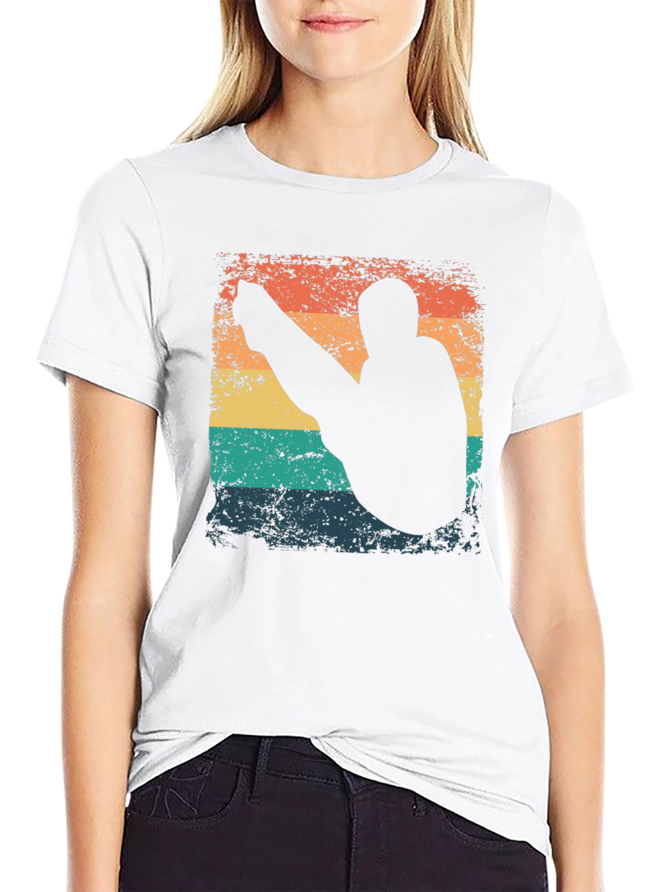 Retro Style Diver T-Shirt - Black