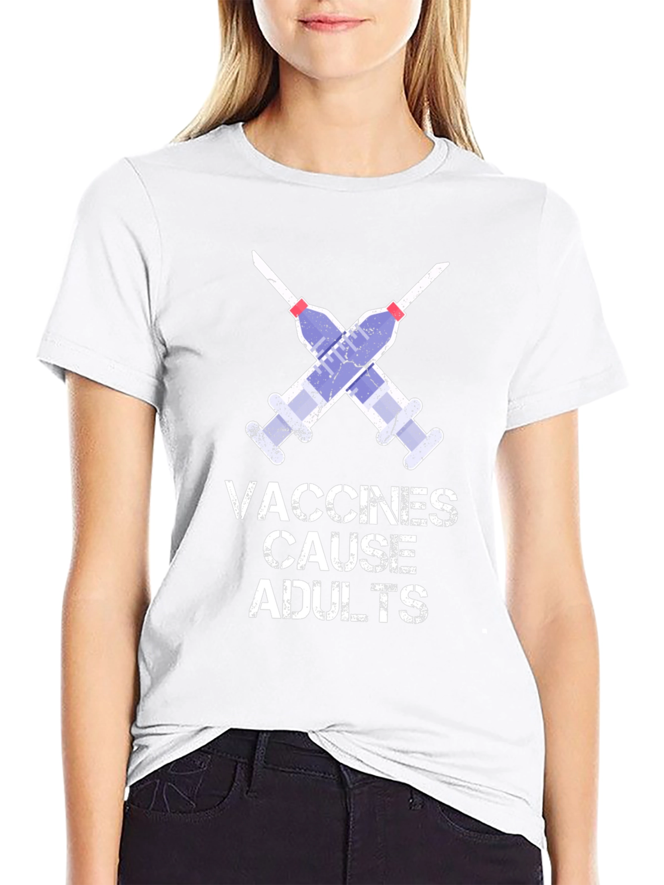 Vaccines Cause Adults Graphic T-Shirt