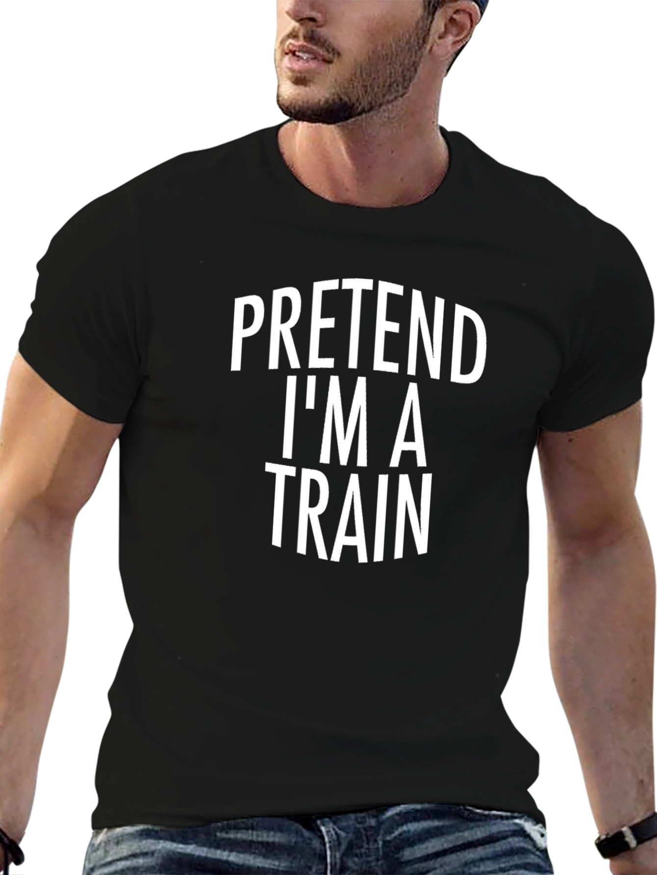 Pretend Im a Train T-Shirt - Funny Costume Tee