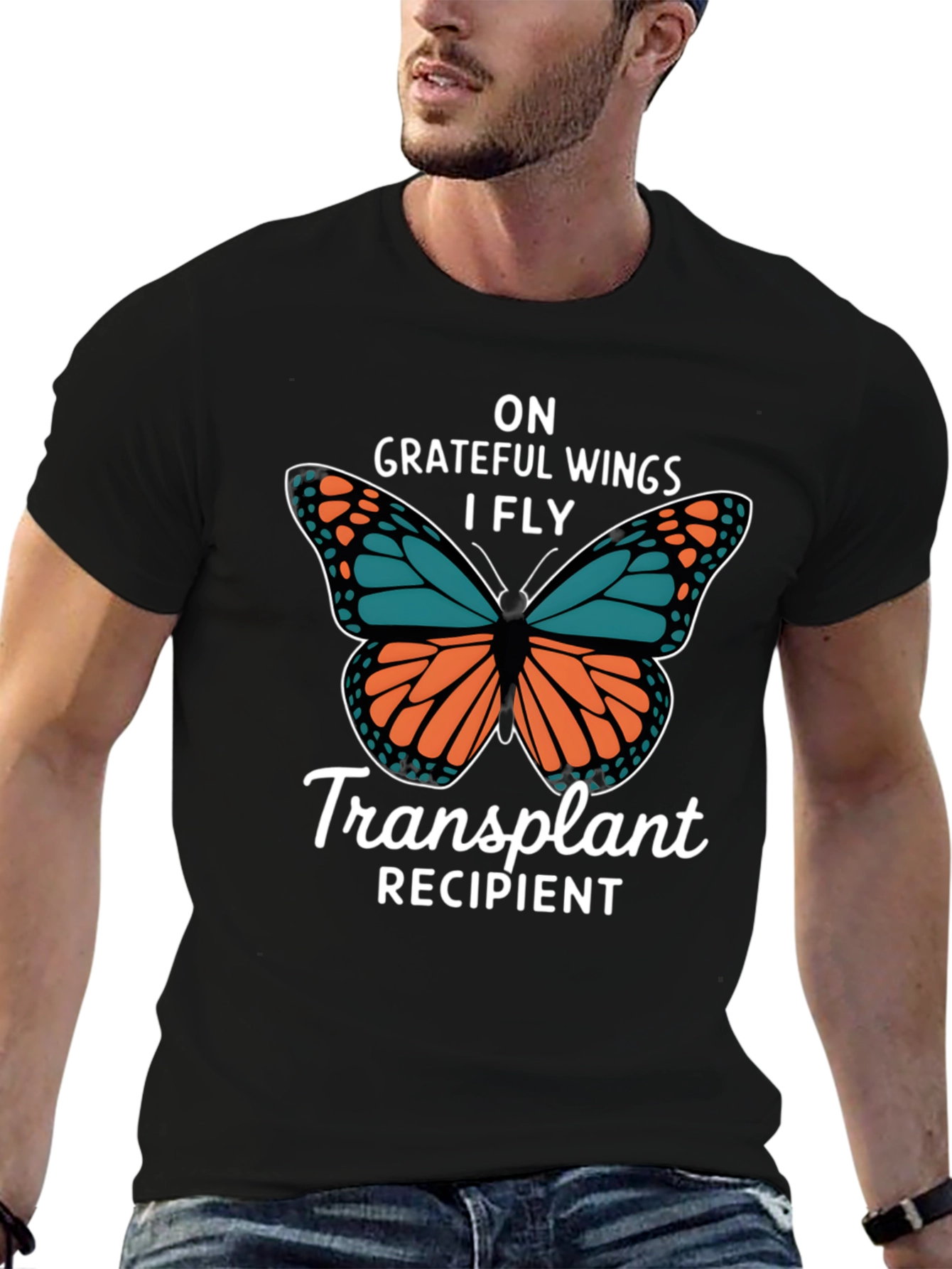 Grateful Wings Transplant Recipient T-Shirt