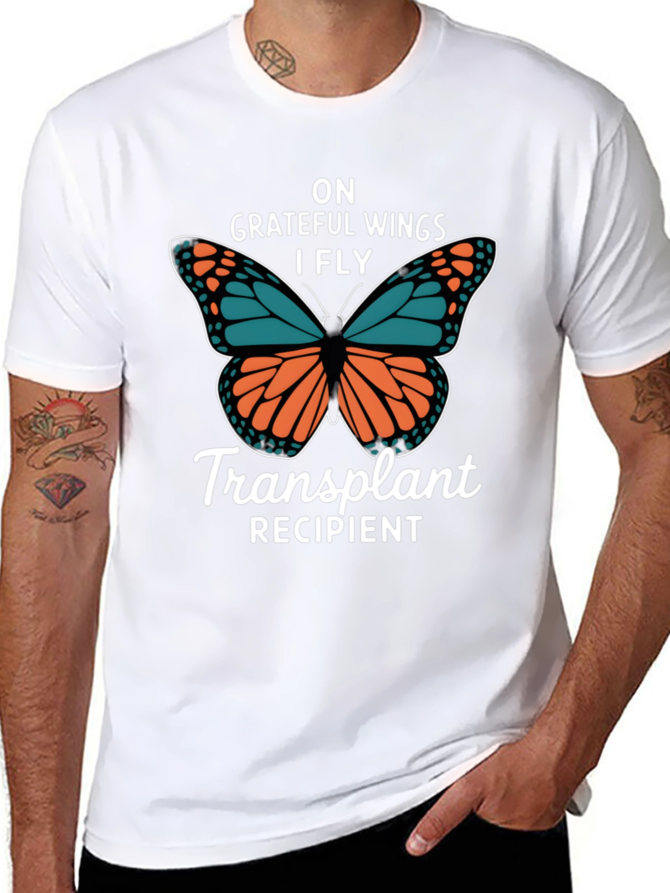 Grateful Wings Transplant Recipient T-Shirt