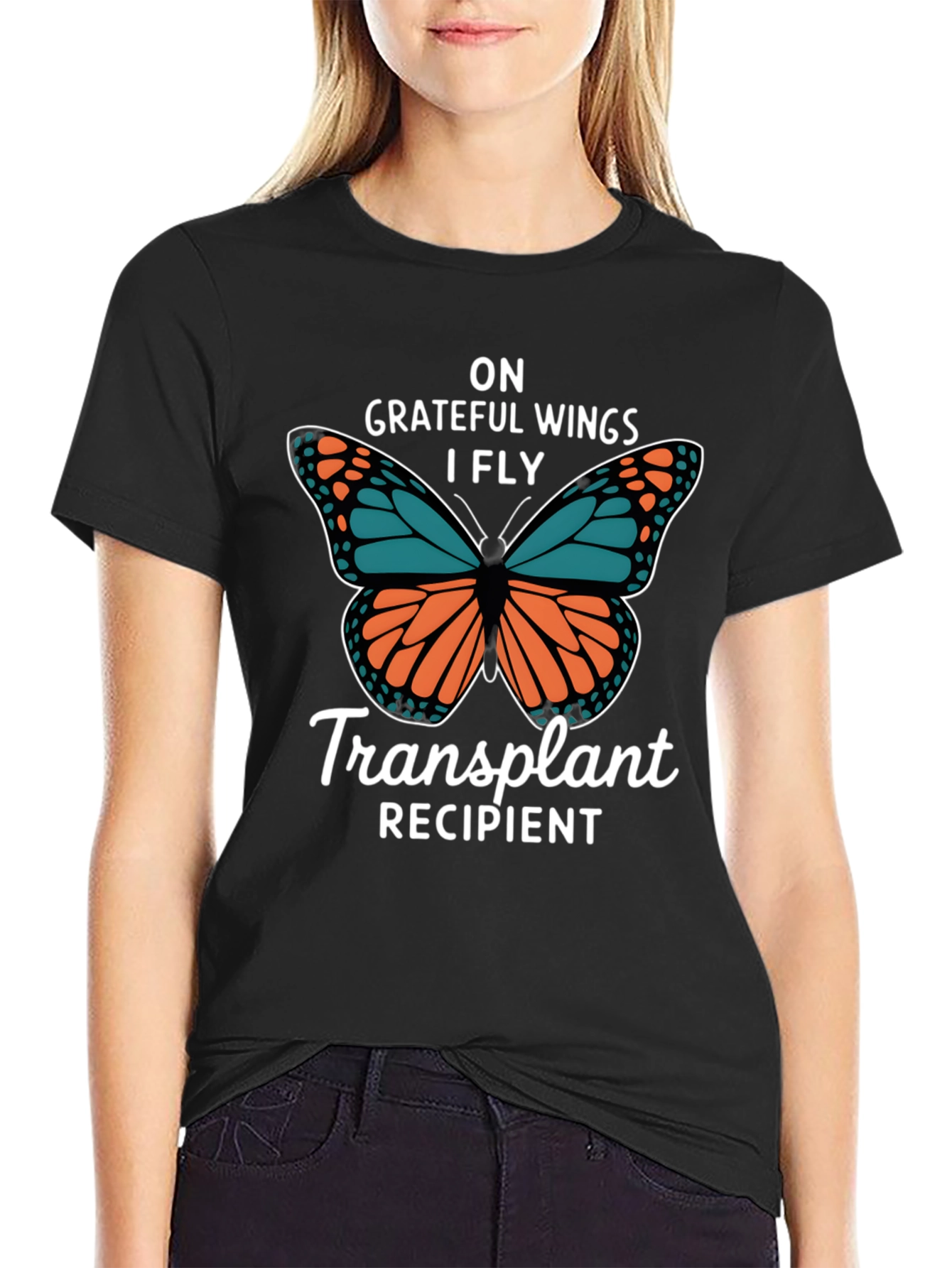 Grateful Wings Transplant Recipient T-Shirt