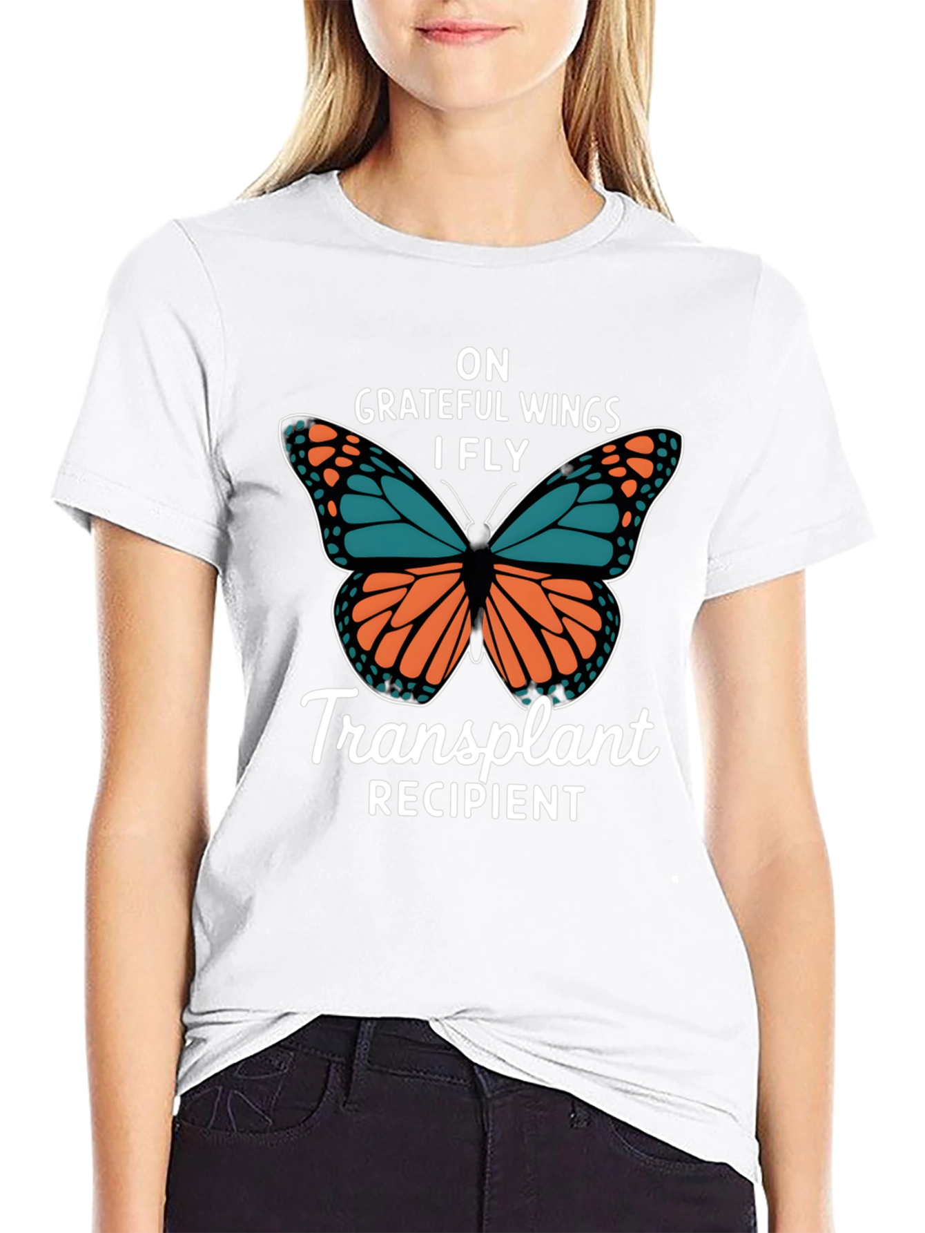 Grateful Wings Transplant Recipient T-Shirt