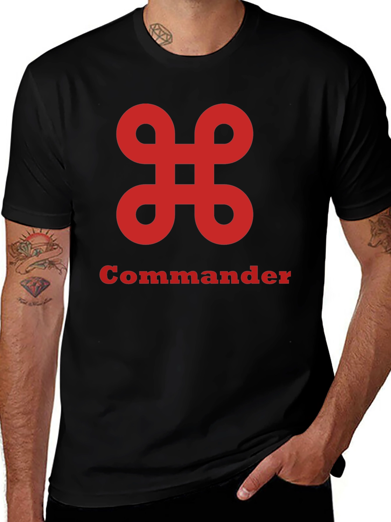Commander Graphic Tee - Stylish and Bold