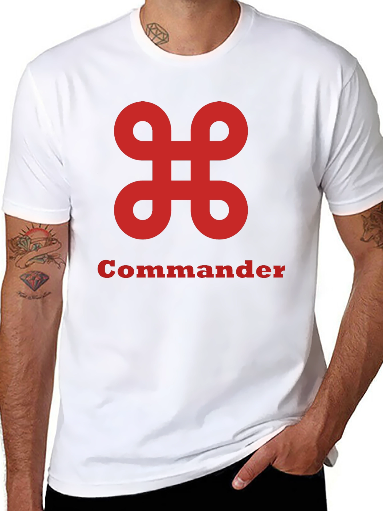 Commander Graphic Tee - Stylish and Bold