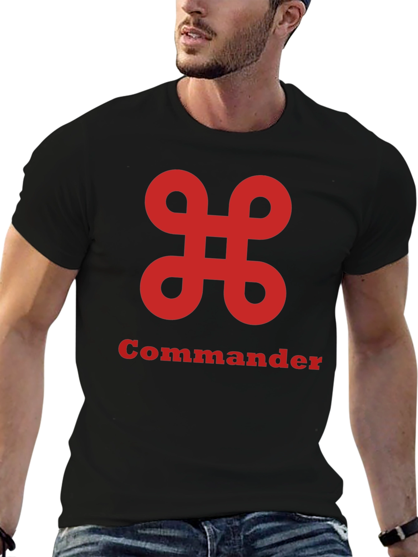 Commander Graphic Tee - Stylish and Bold