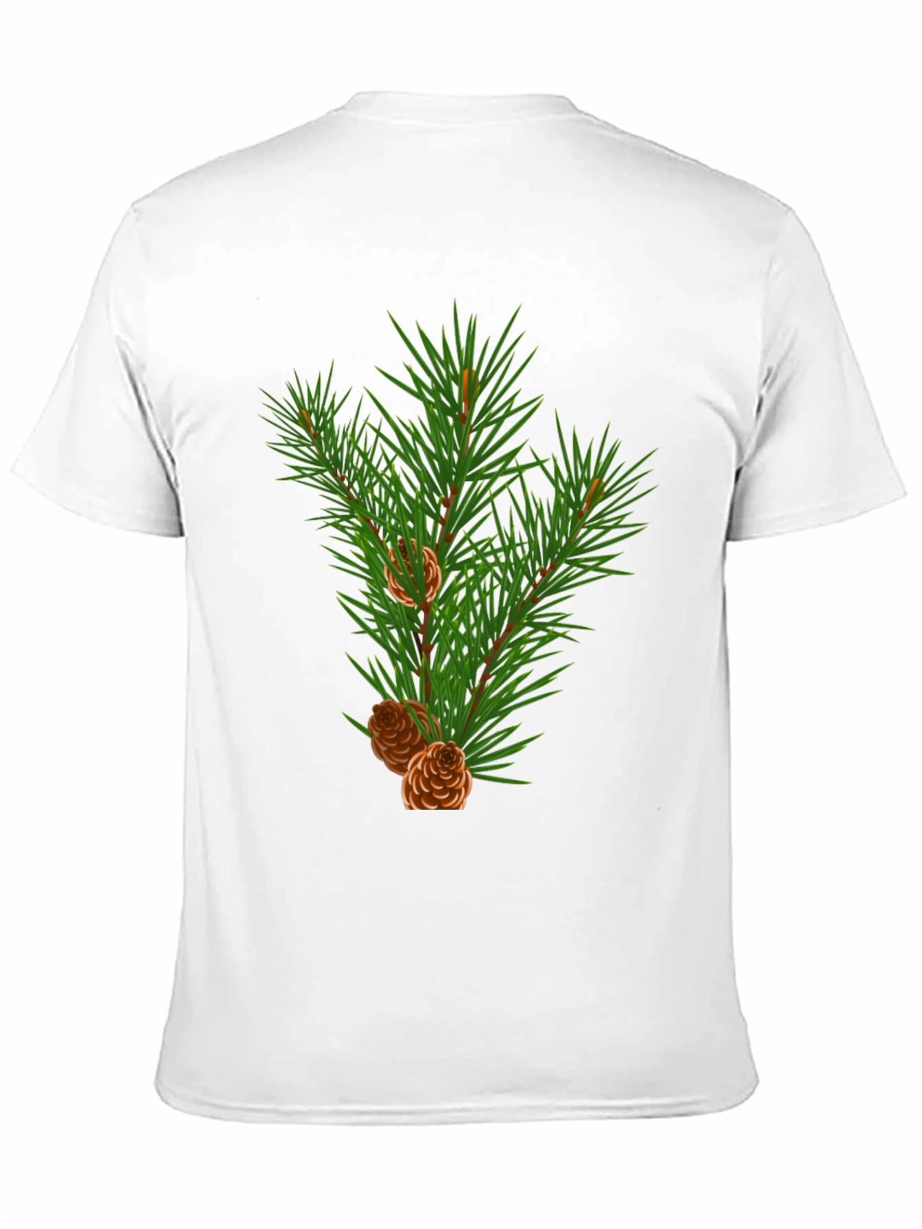 Evergreen Branch T-Shirt - Nature Inspired Graphic Tee