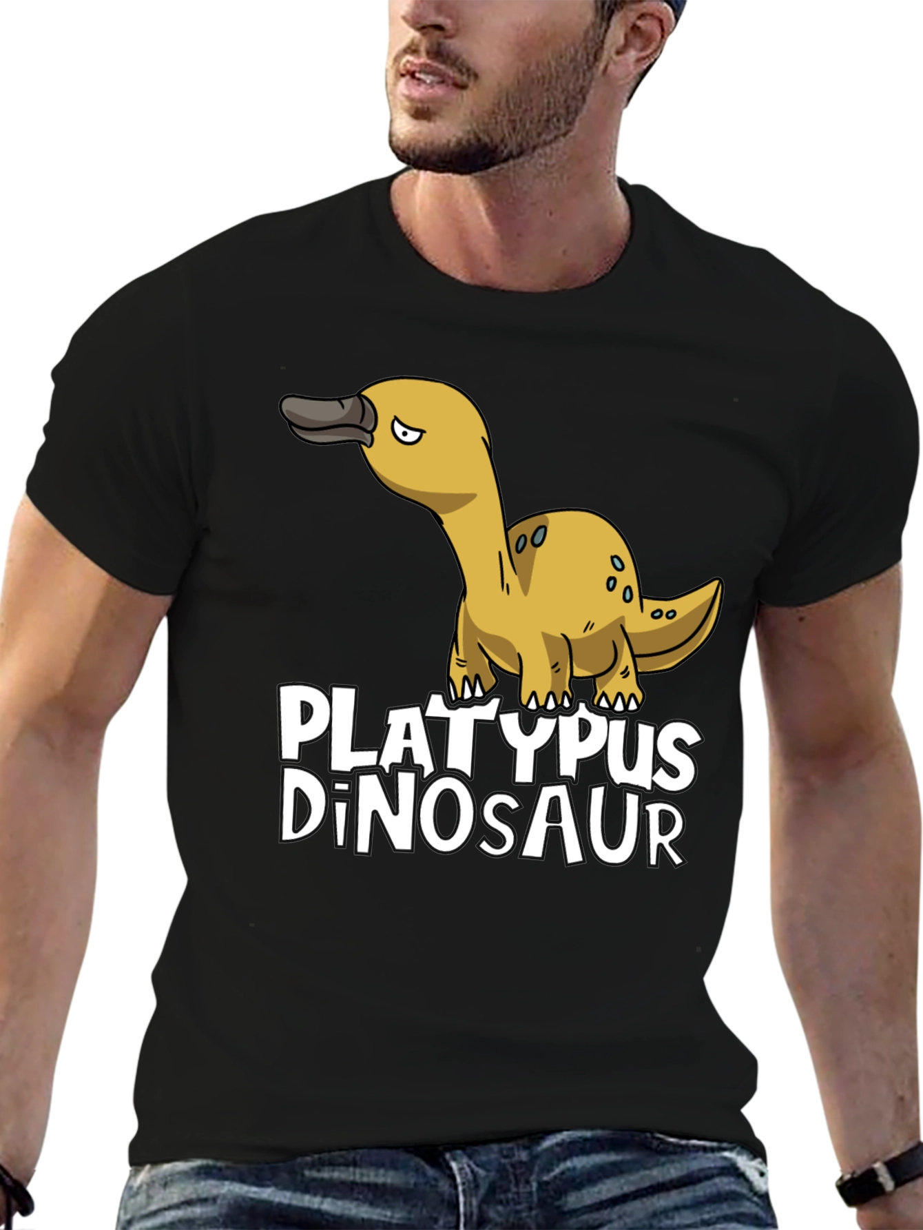Platypus Dinosaur Funny Graphic Tee