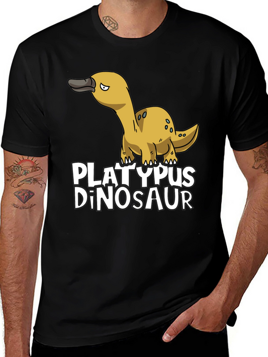 Platypus Dinosaur Funny Graphic Tee