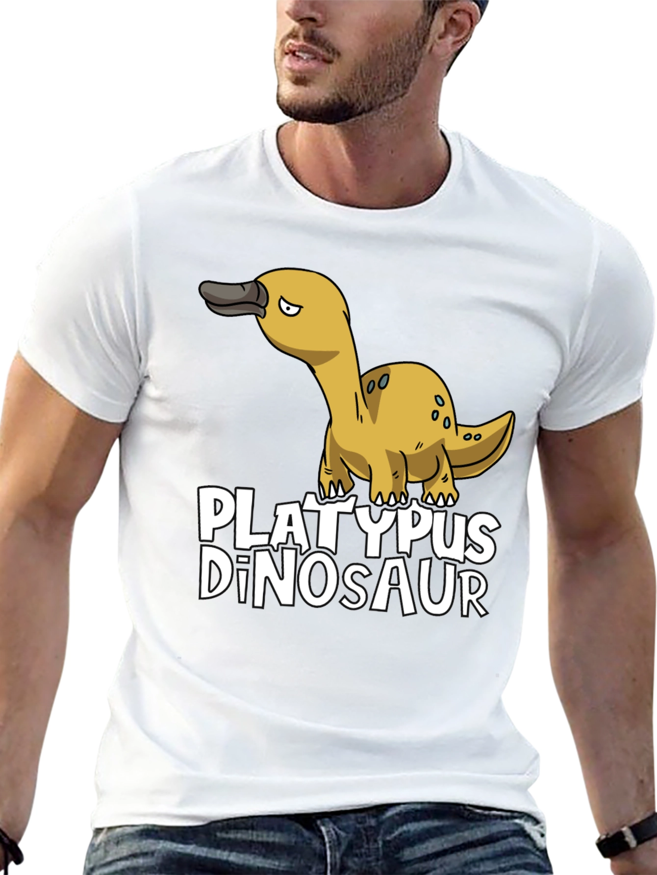 Platypus Dinosaur Funny Graphic Tee