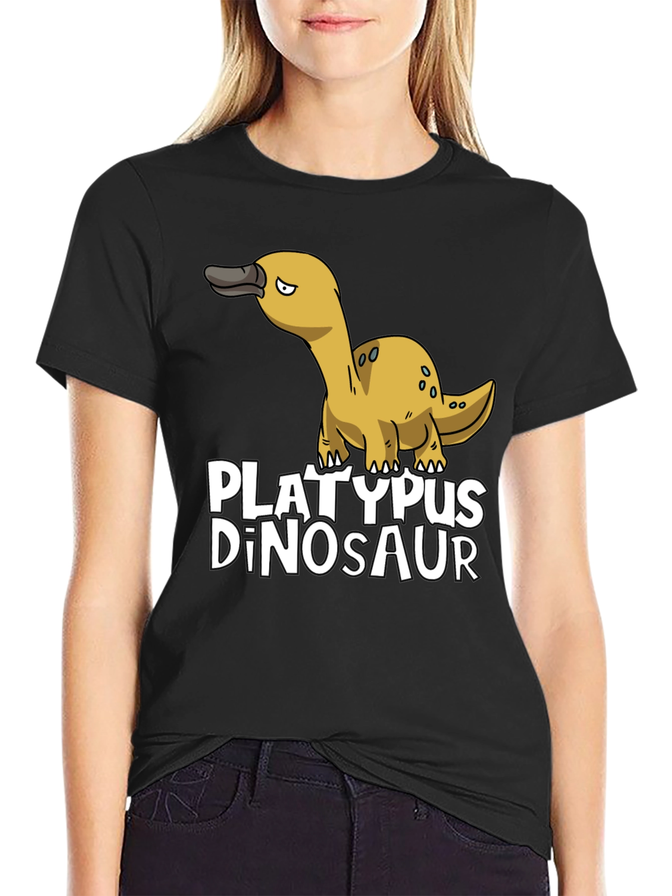 Platypus Dinosaur Funny Graphic Tee