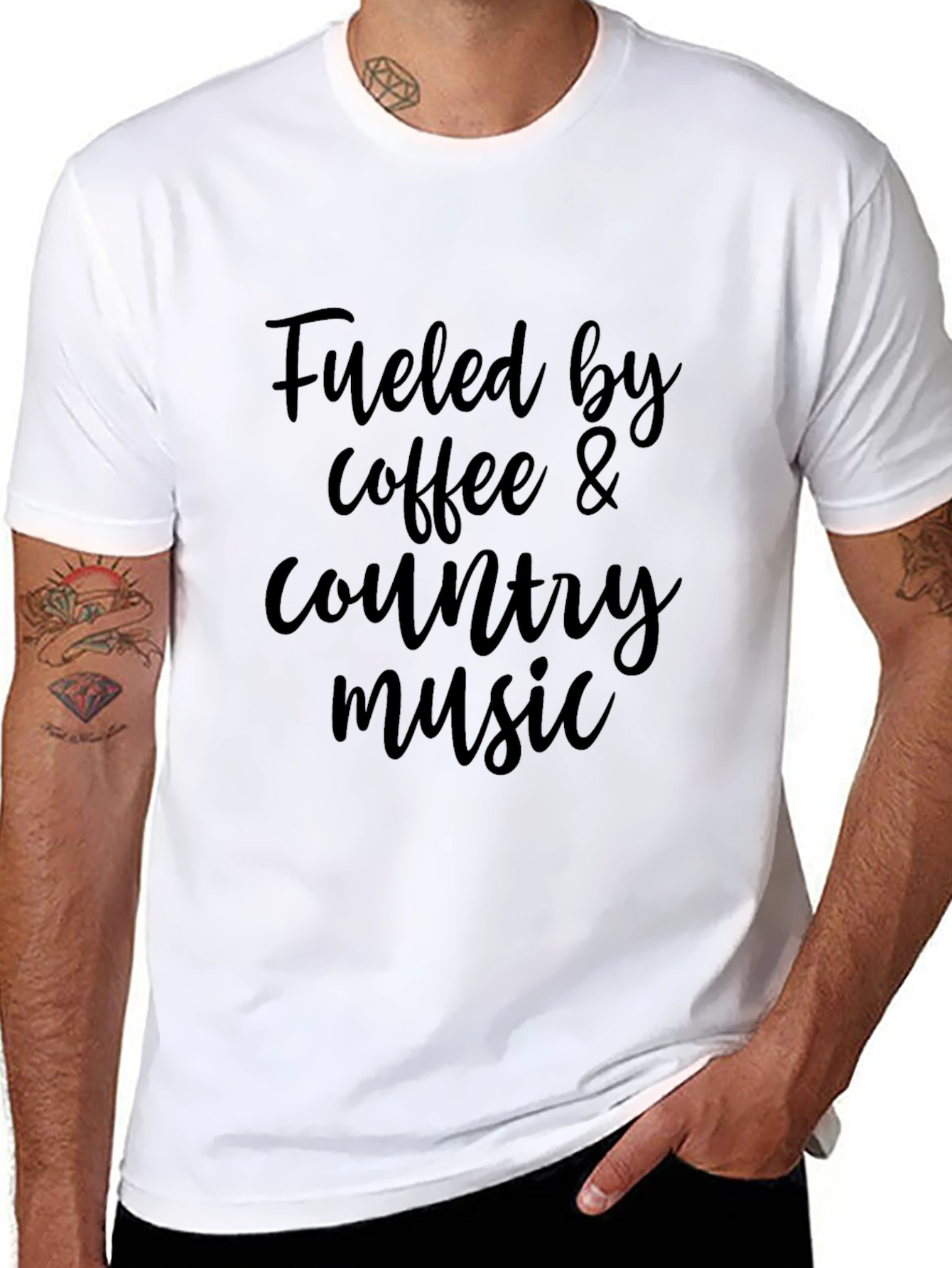 Fueled by Coffee & Country Music Graphic Tee