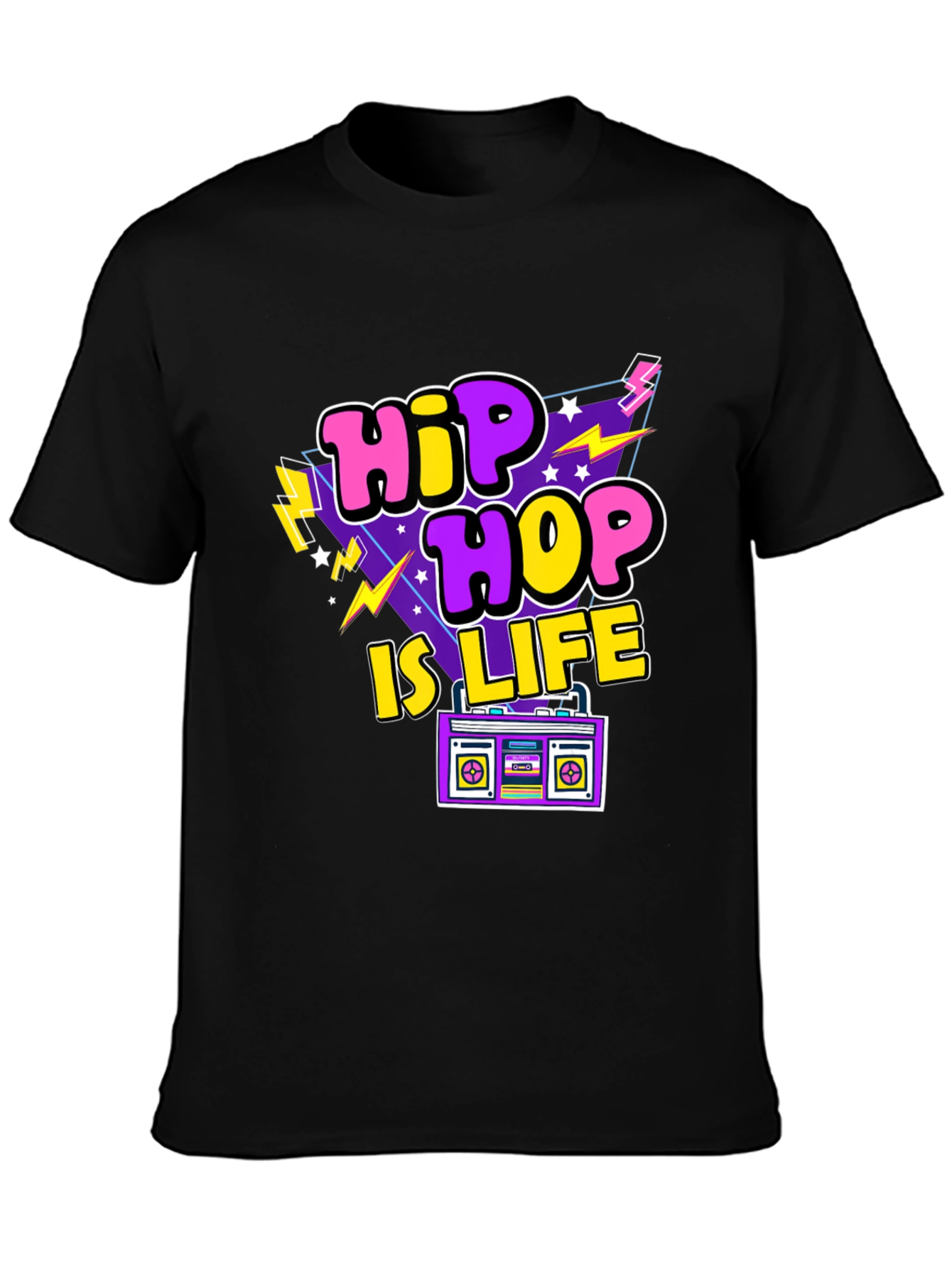Hip Hop Is Life Retro Graphic T-Shirt