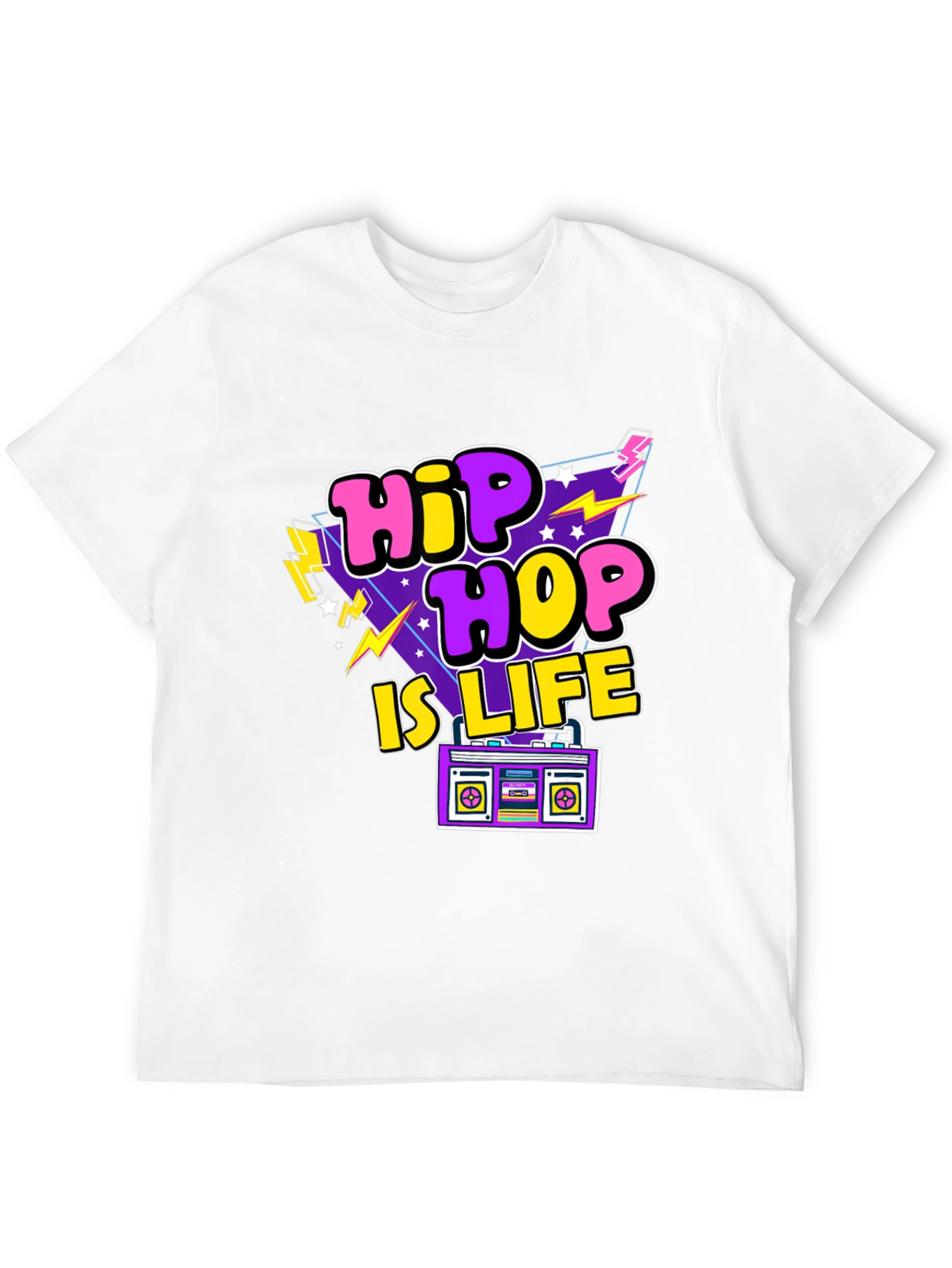 Hip Hop Is Life Retro Graphic T-Shirt