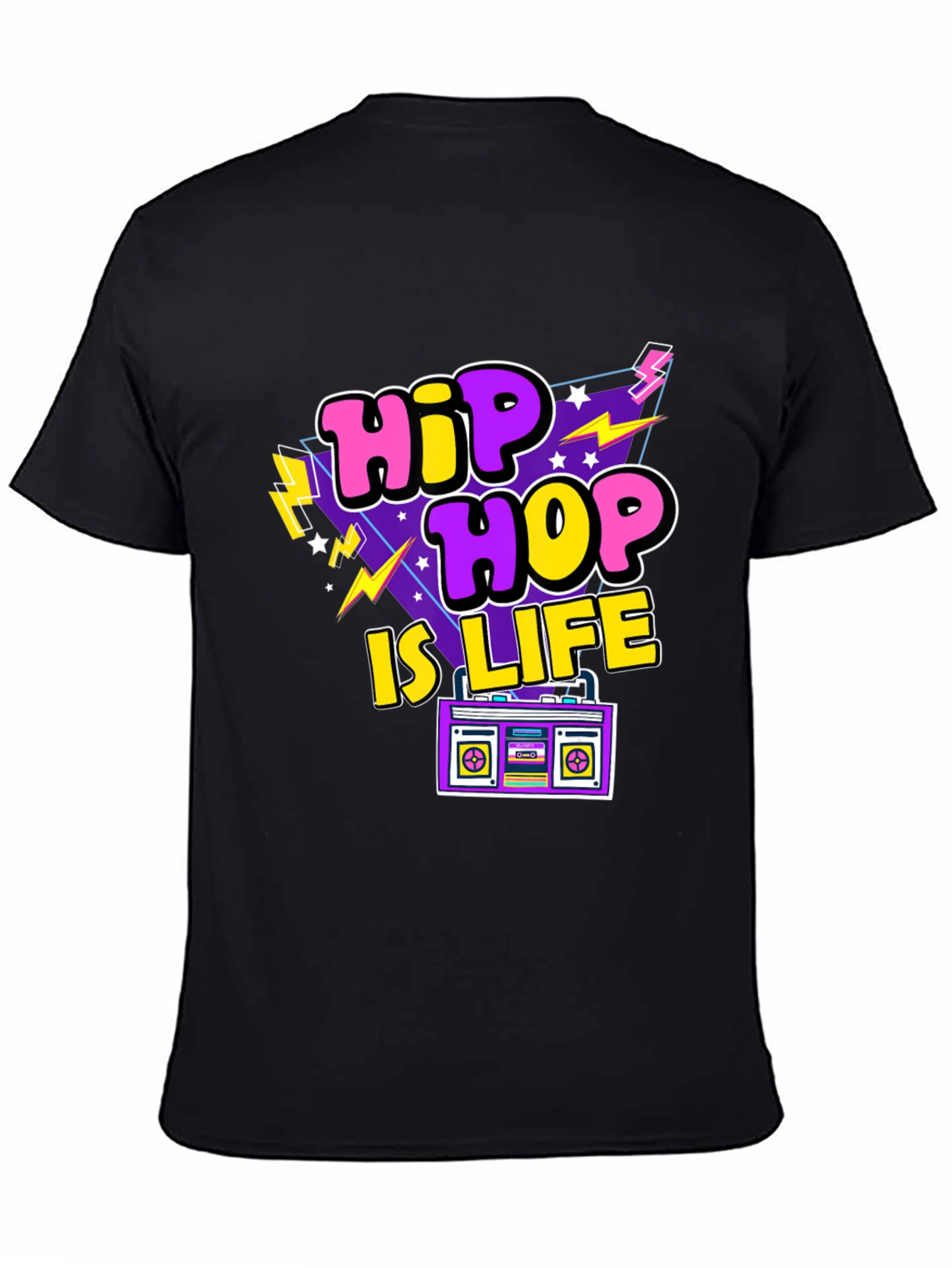 Hip Hop Is Life Retro Graphic T-Shirt