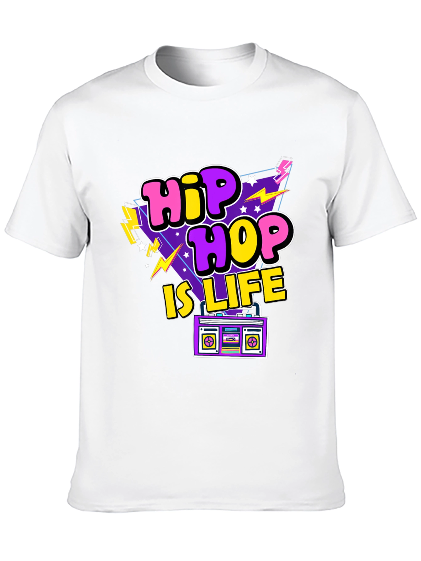 Hip Hop Is Life Retro Graphic T-Shirt