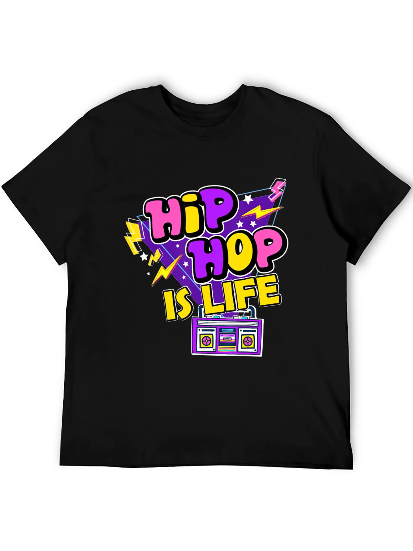 Hip Hop Is Life Retro Graphic T-Shirt