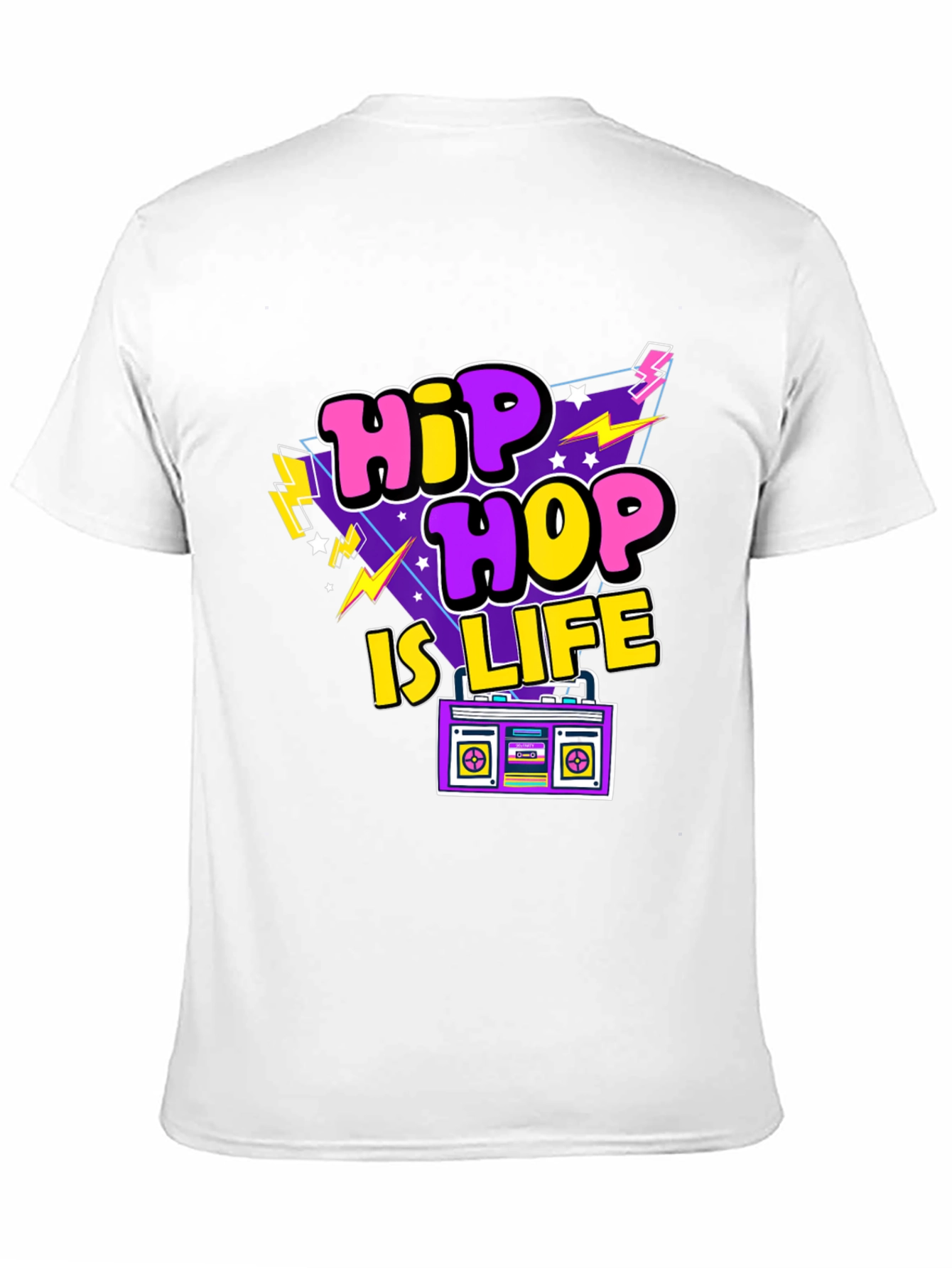 Hip Hop Is Life Retro Graphic T-Shirt