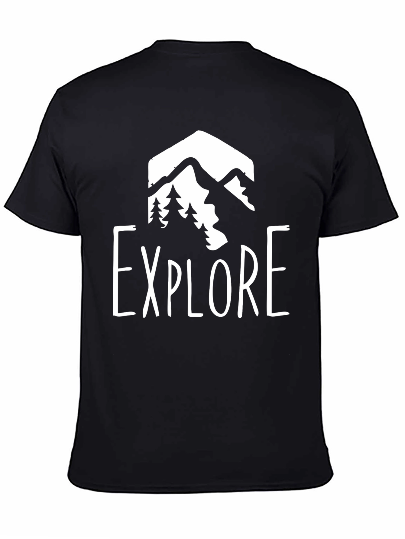 Explore Mountain Graphic Tee - Black