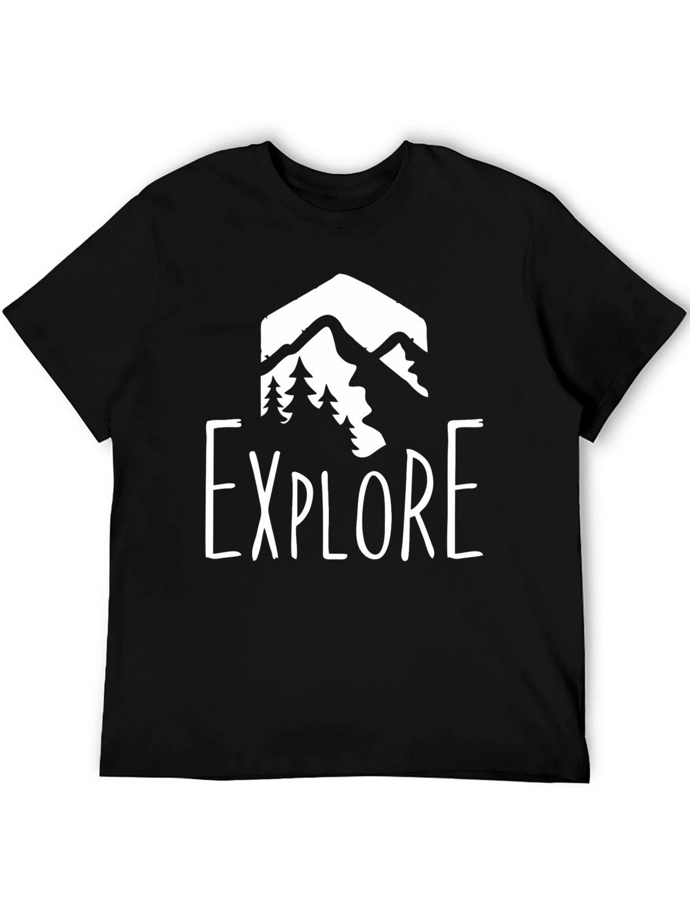 Explore Mountain Graphic Tee - Black