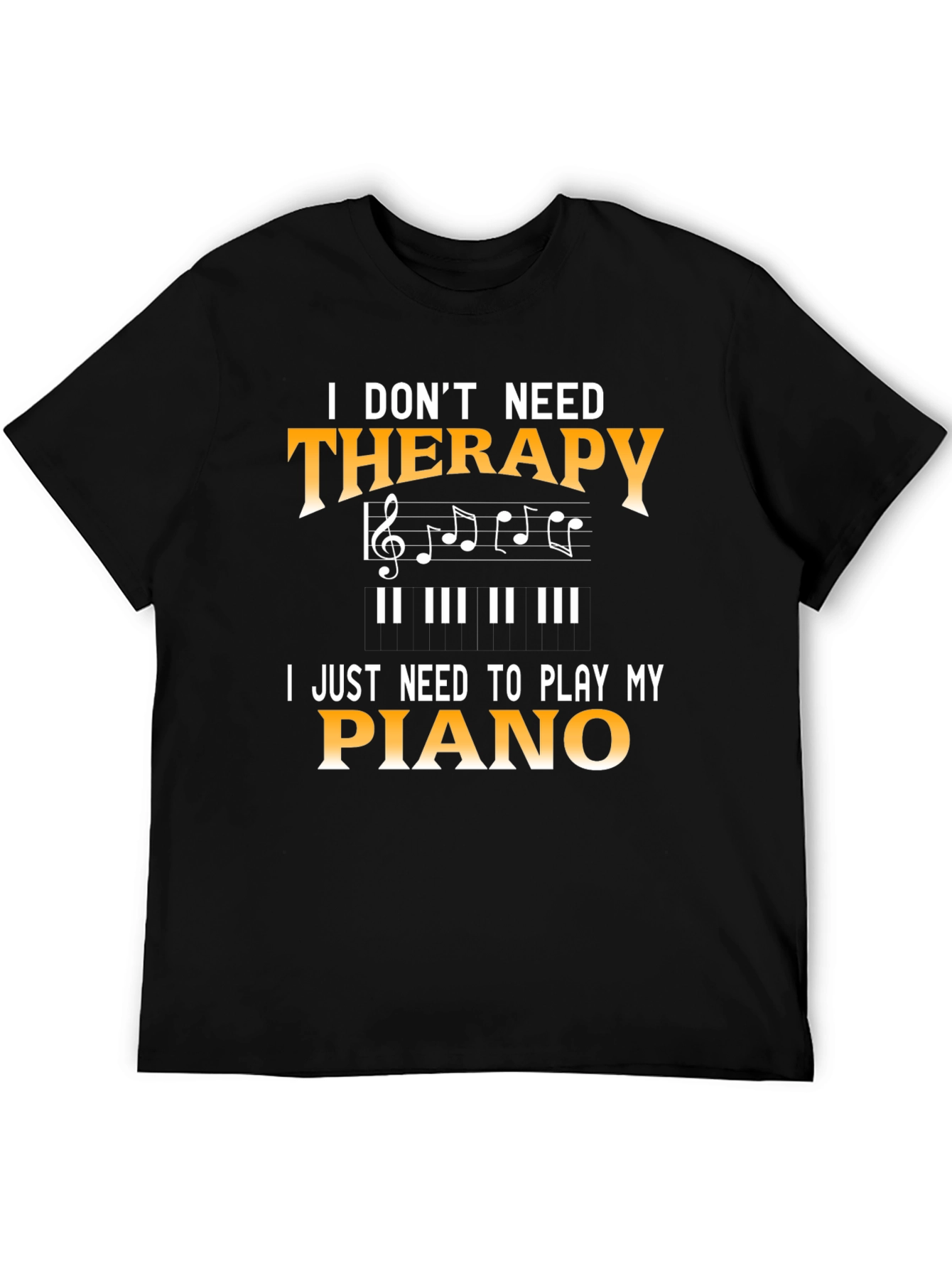 Piano Therapy Graphic T-Shirt