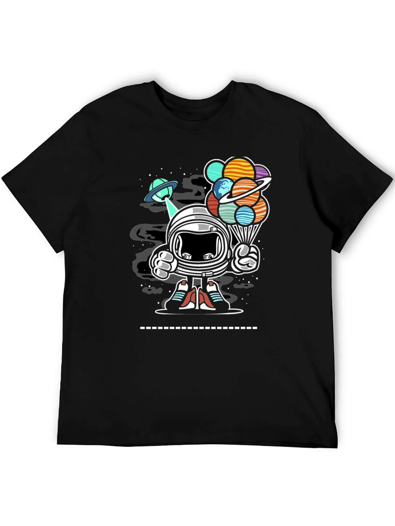 Astronaut Planet Balloon Graphic Tee