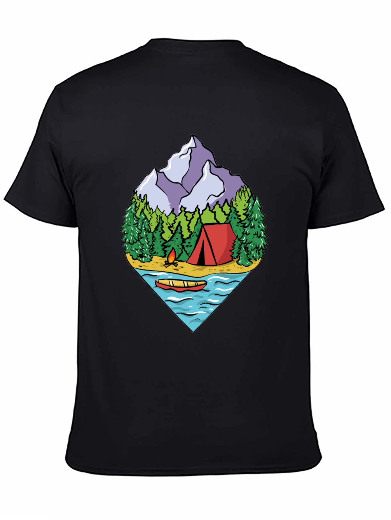 Camping Adventure Graphic Tee - Outdoor Nature Shirt