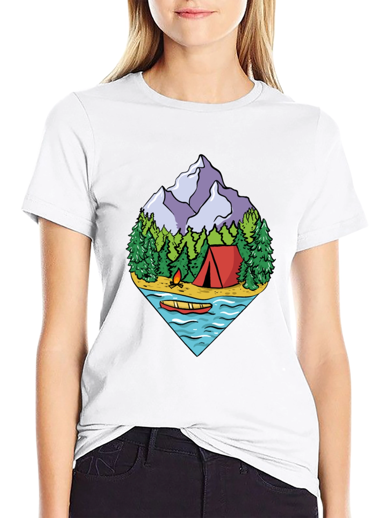 Camping Adventure Graphic Tee - Outdoor Nature Shirt