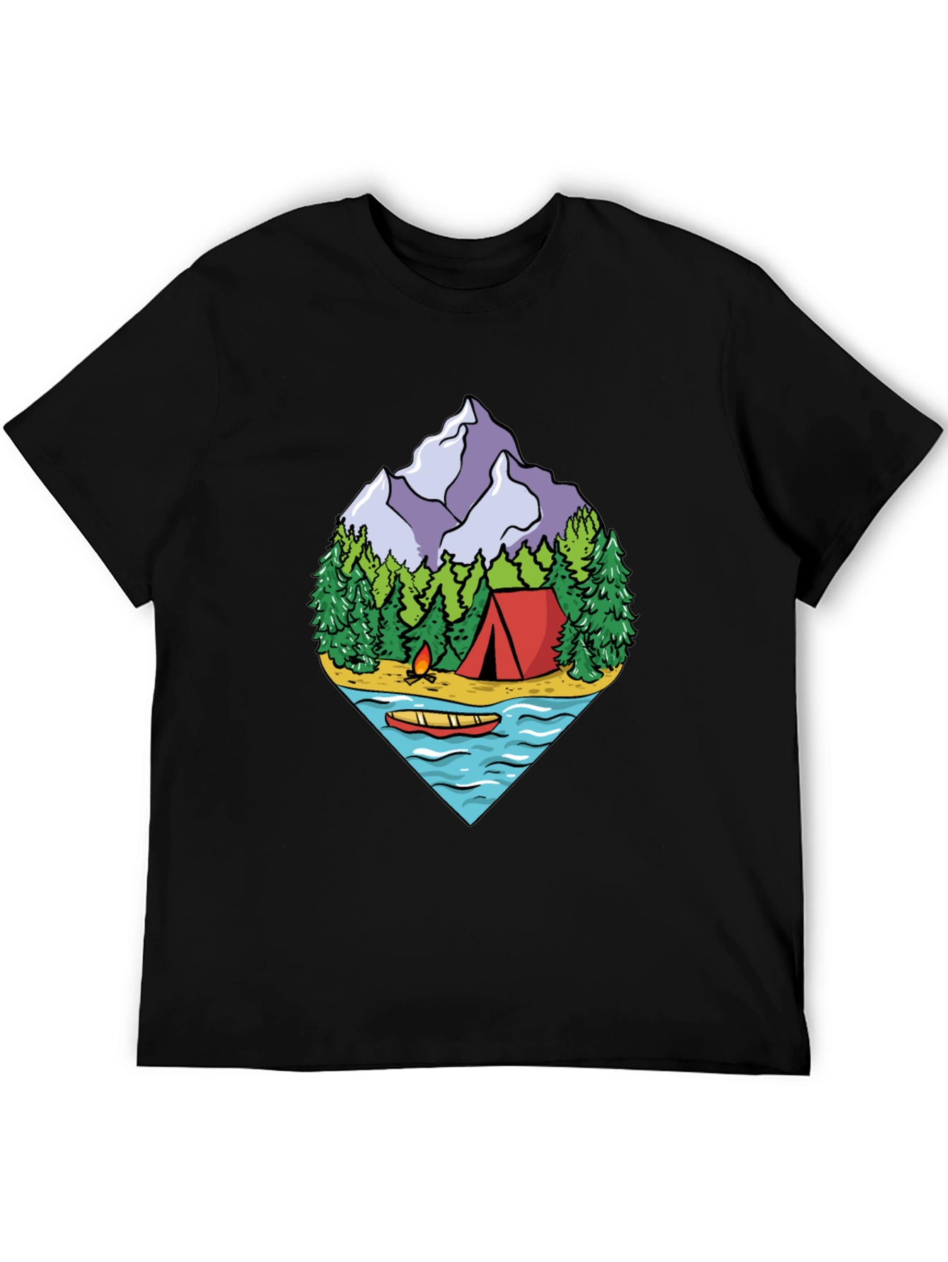 Camping Adventure Graphic Tee - Outdoor Nature Shirt