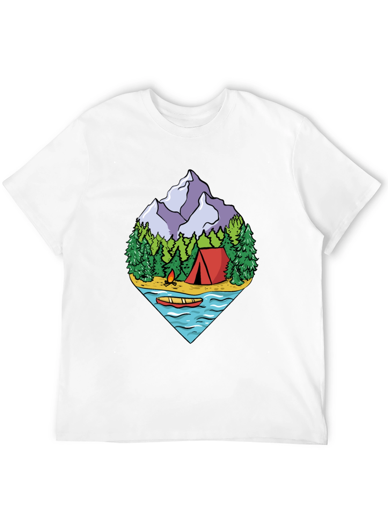 Camping Adventure Graphic Tee - Outdoor Nature Shirt